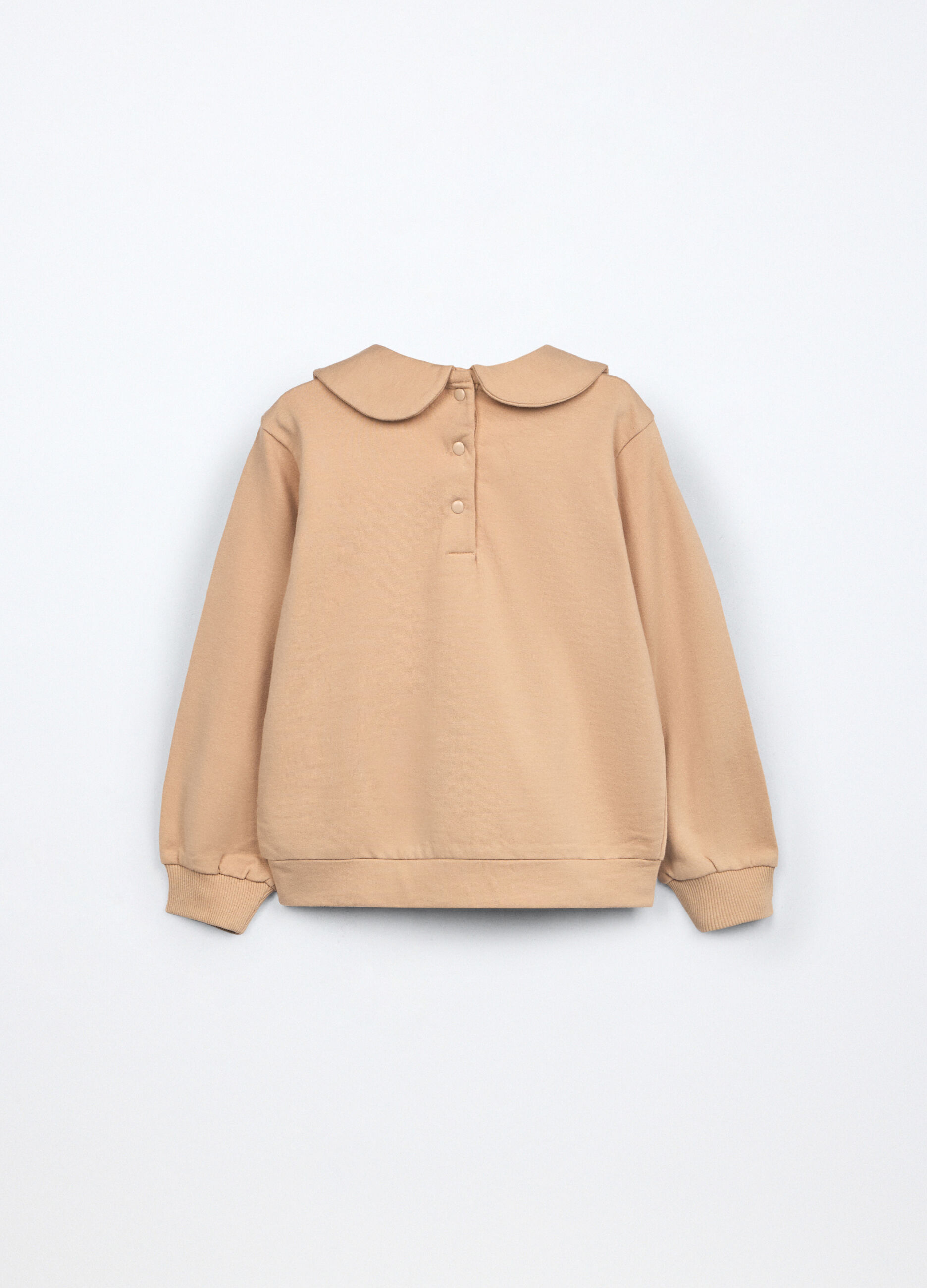 Felpa in french terry di puro cotone neonata_1