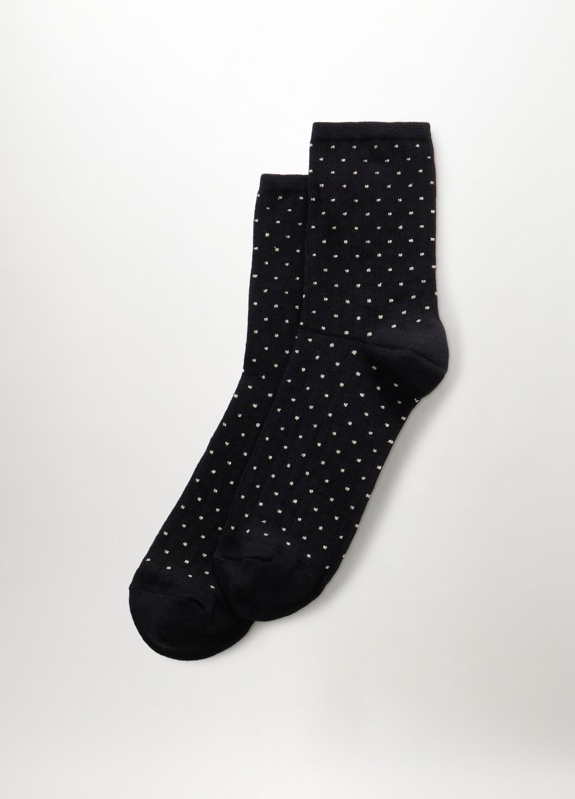 Calze in costina misto cotone donna_0