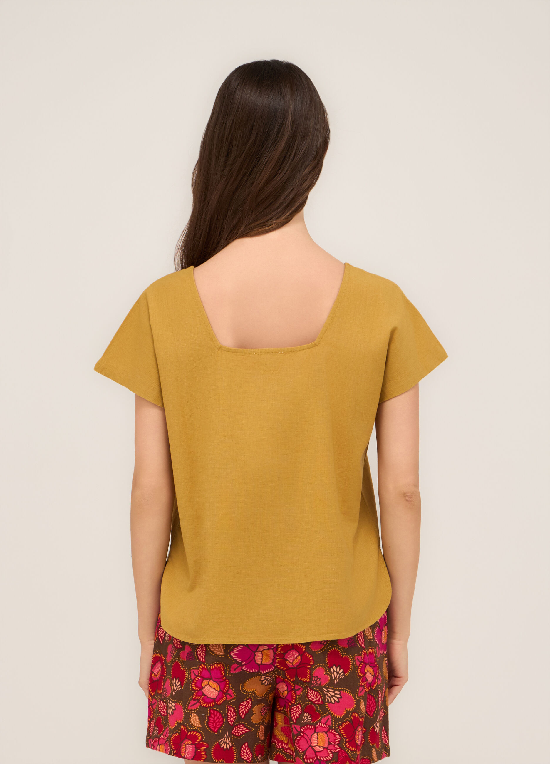 Blusa misto lino donna_1