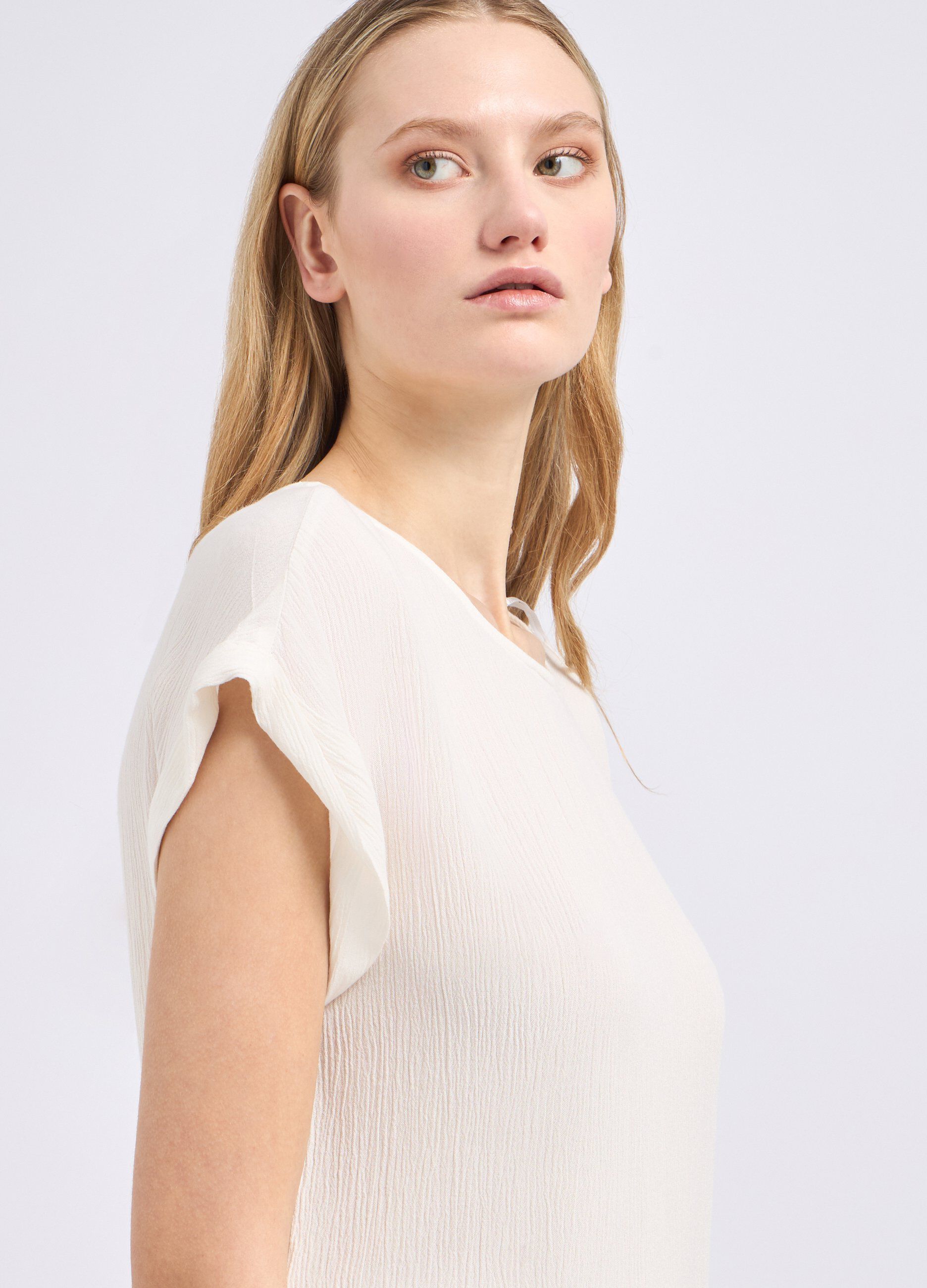 Blusa in pura viscosa creponne donna_2