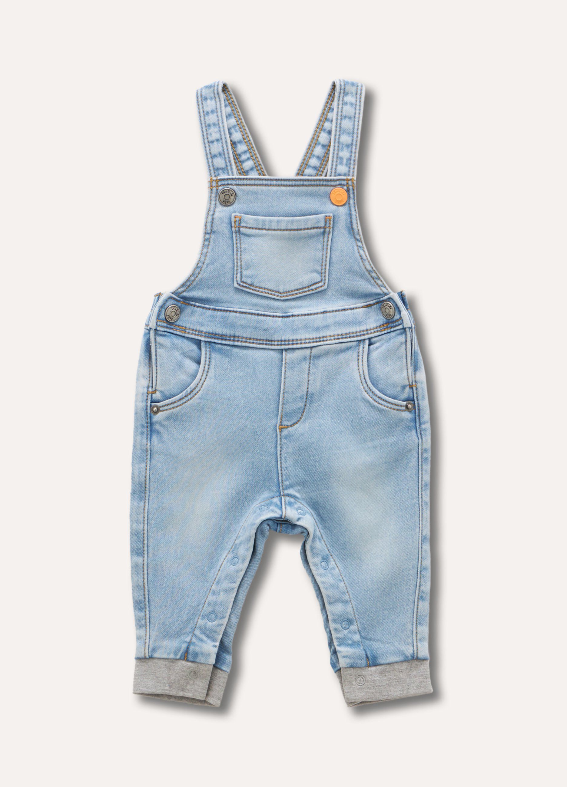 Salopette in denim neonato_0