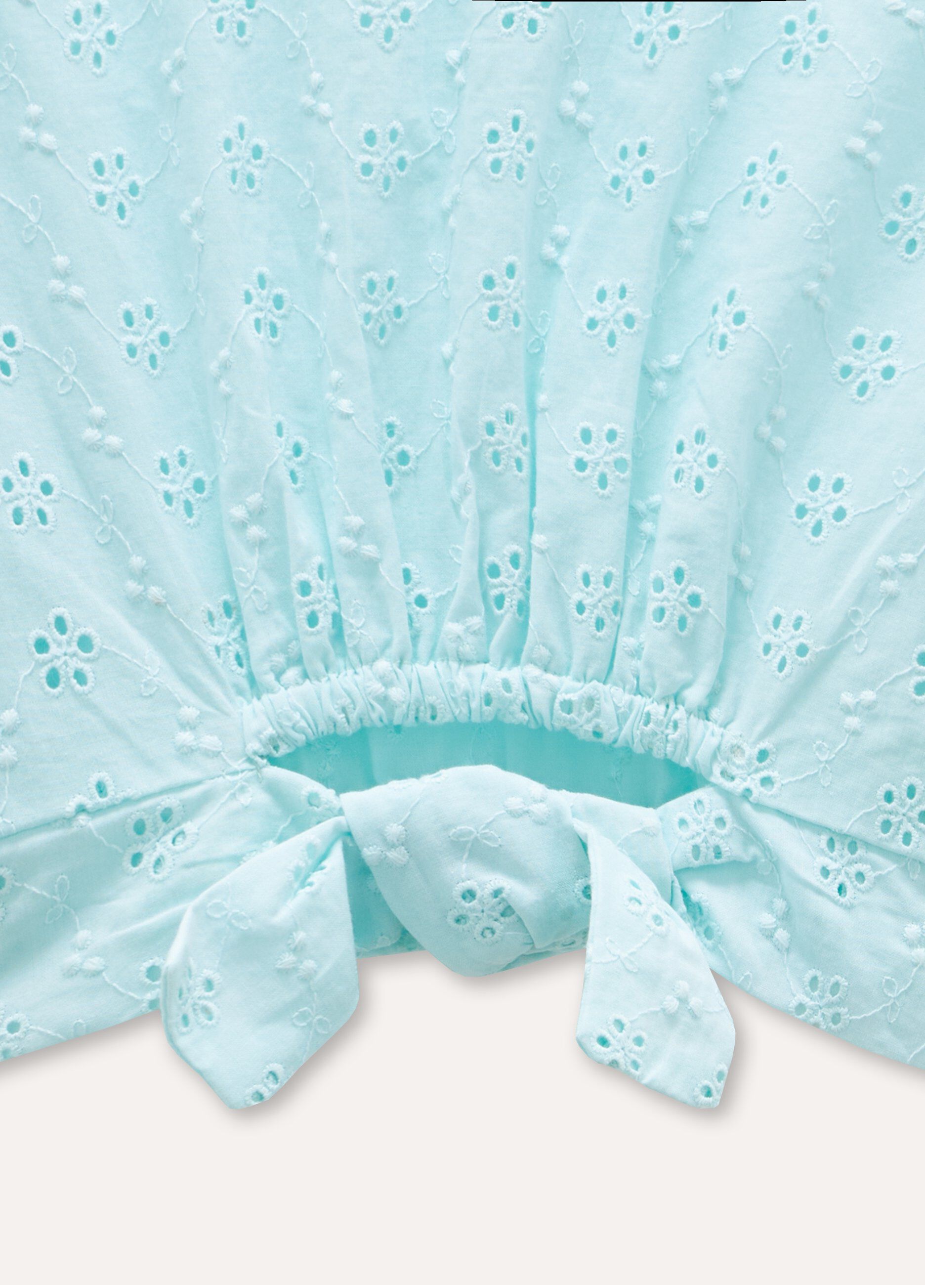 Blusa in puro cotone sangallo bambina_1