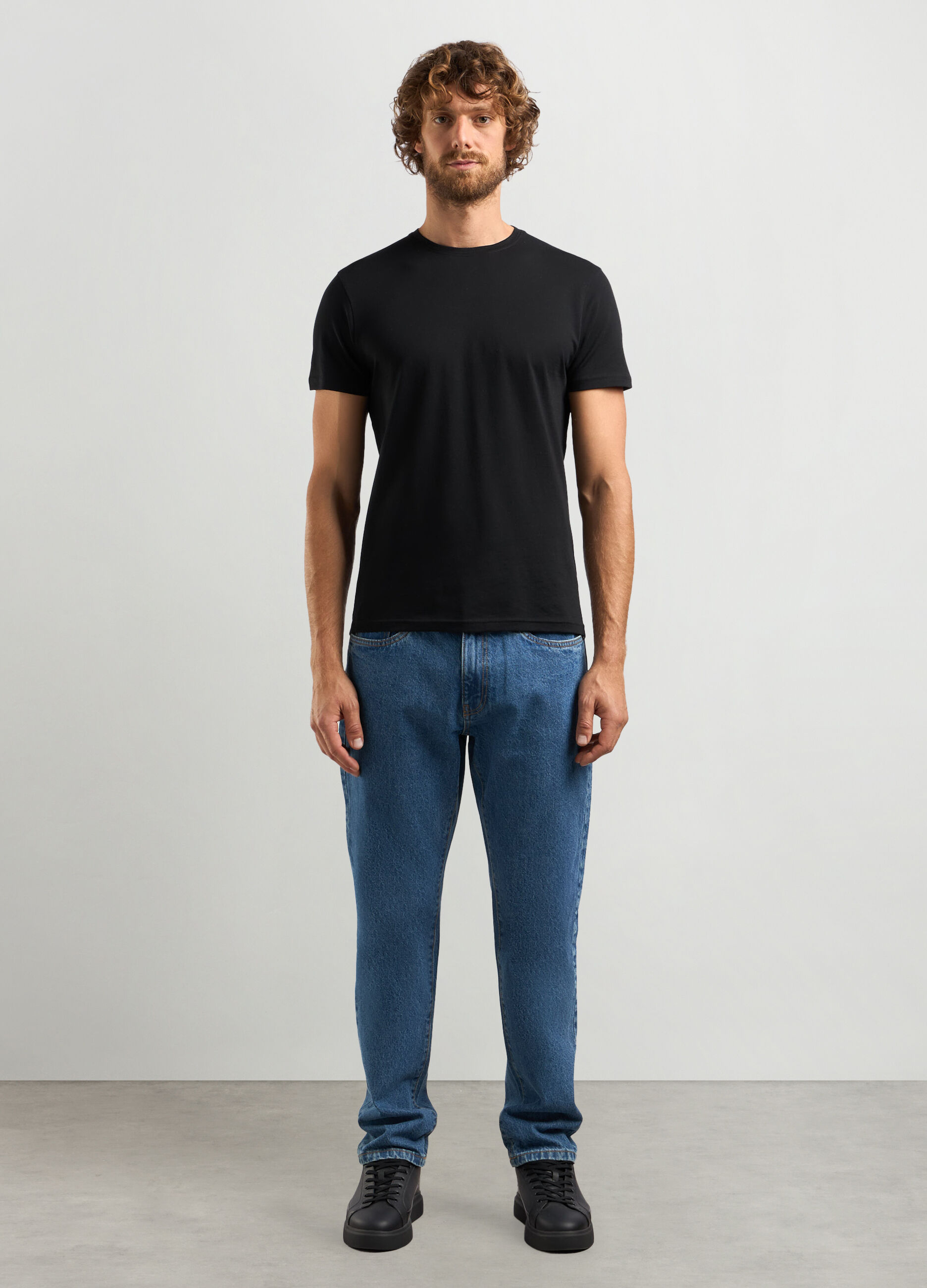 Jeans in cotone slim fit uomo_0
