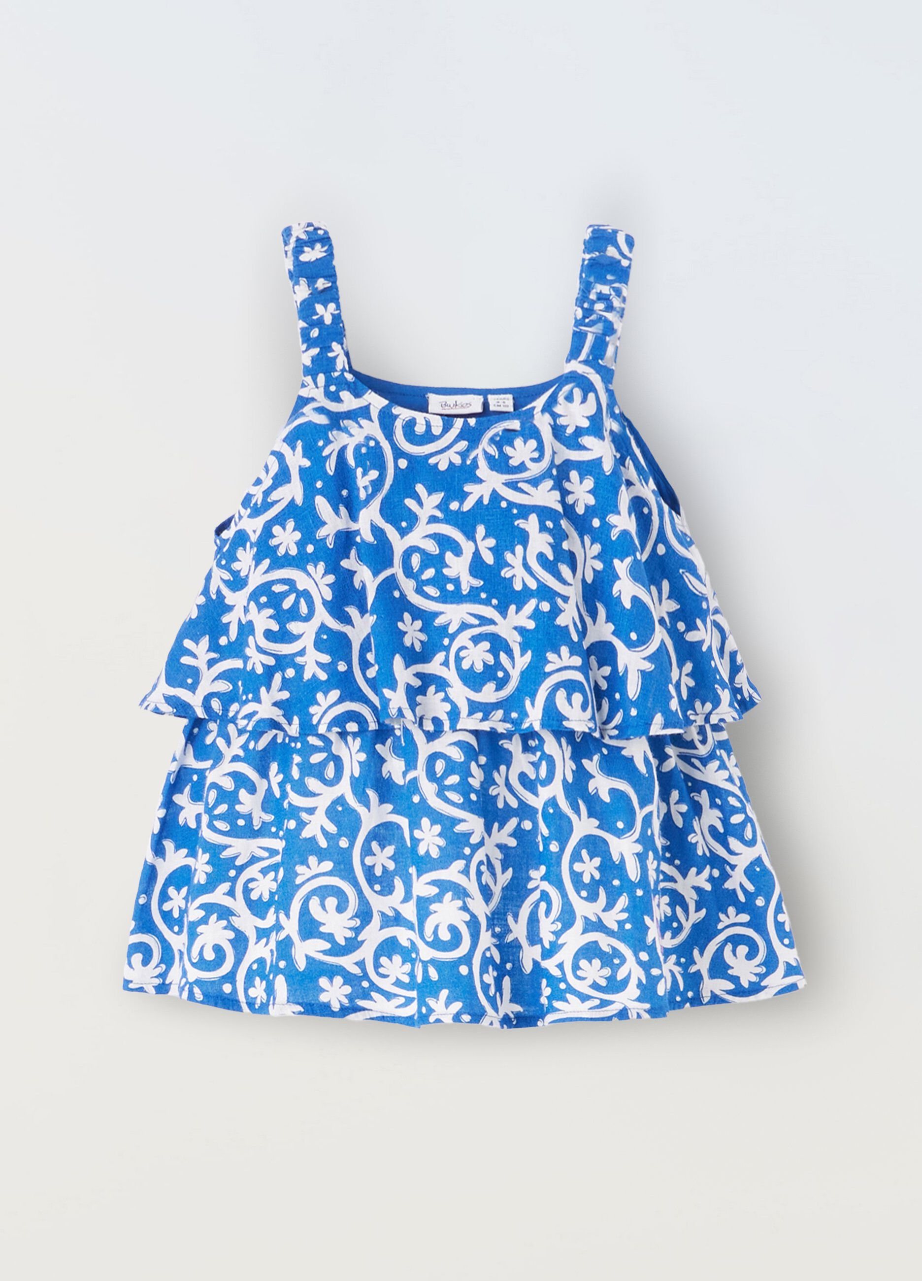 Blusa in misto lino bambina_0
