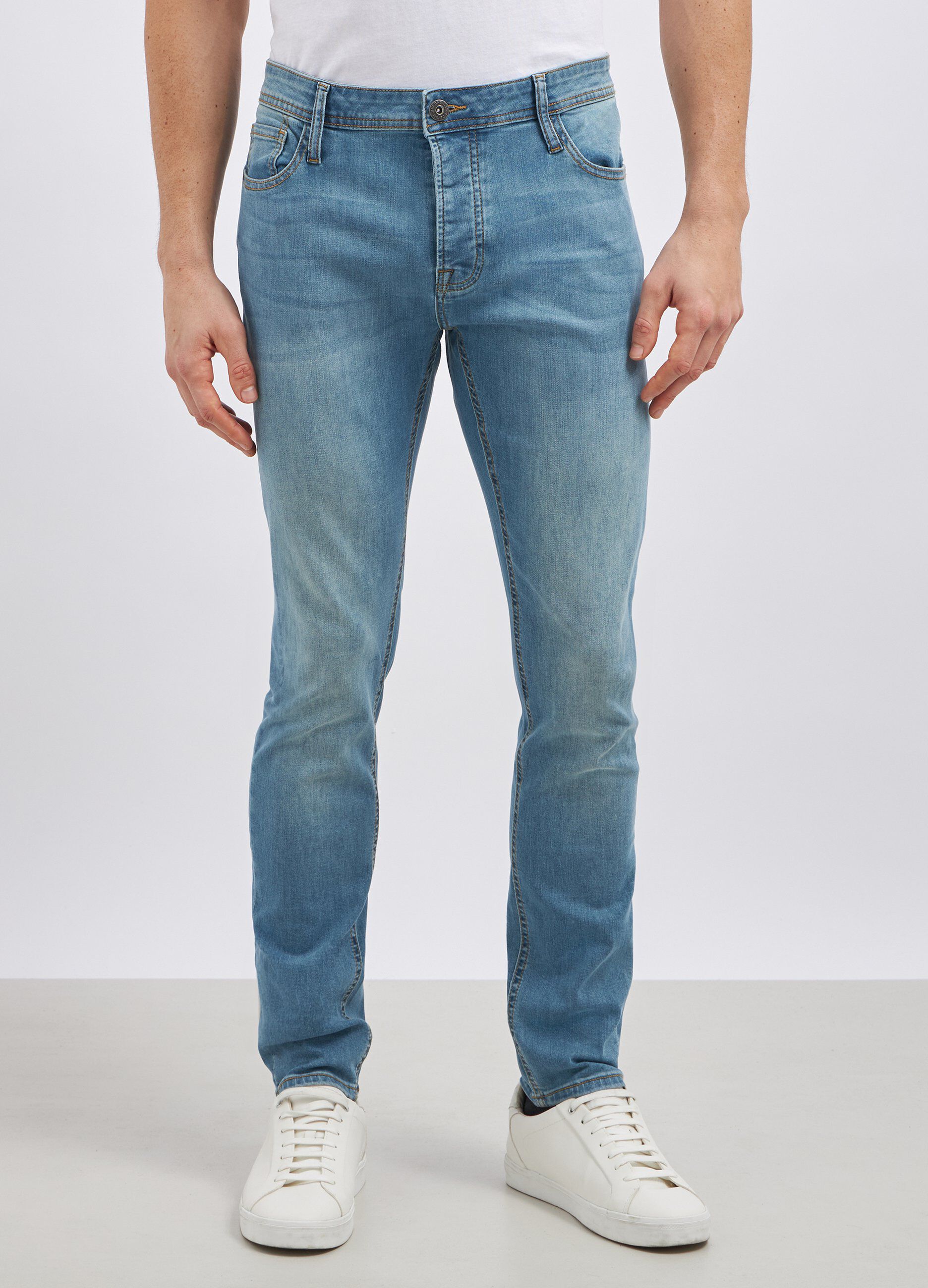 Jeans slim fit misto cotone uomo_1
