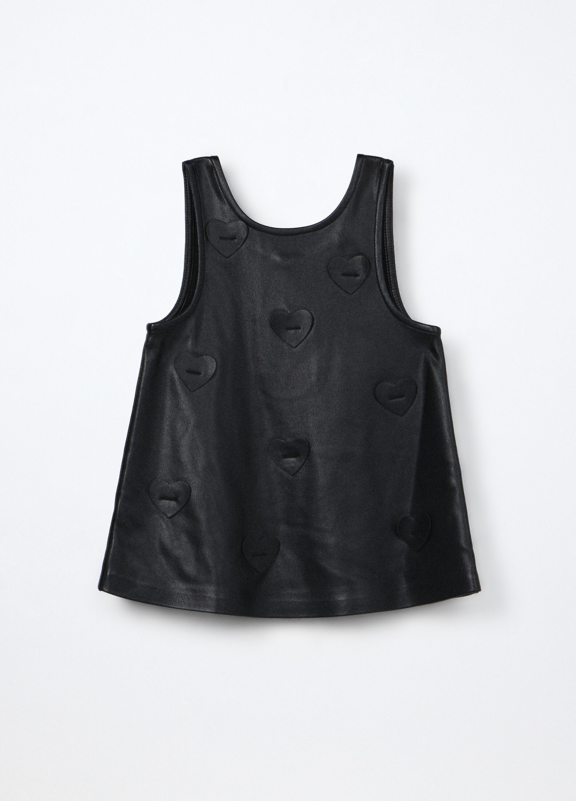 Vestito in eco pelle neonata_0