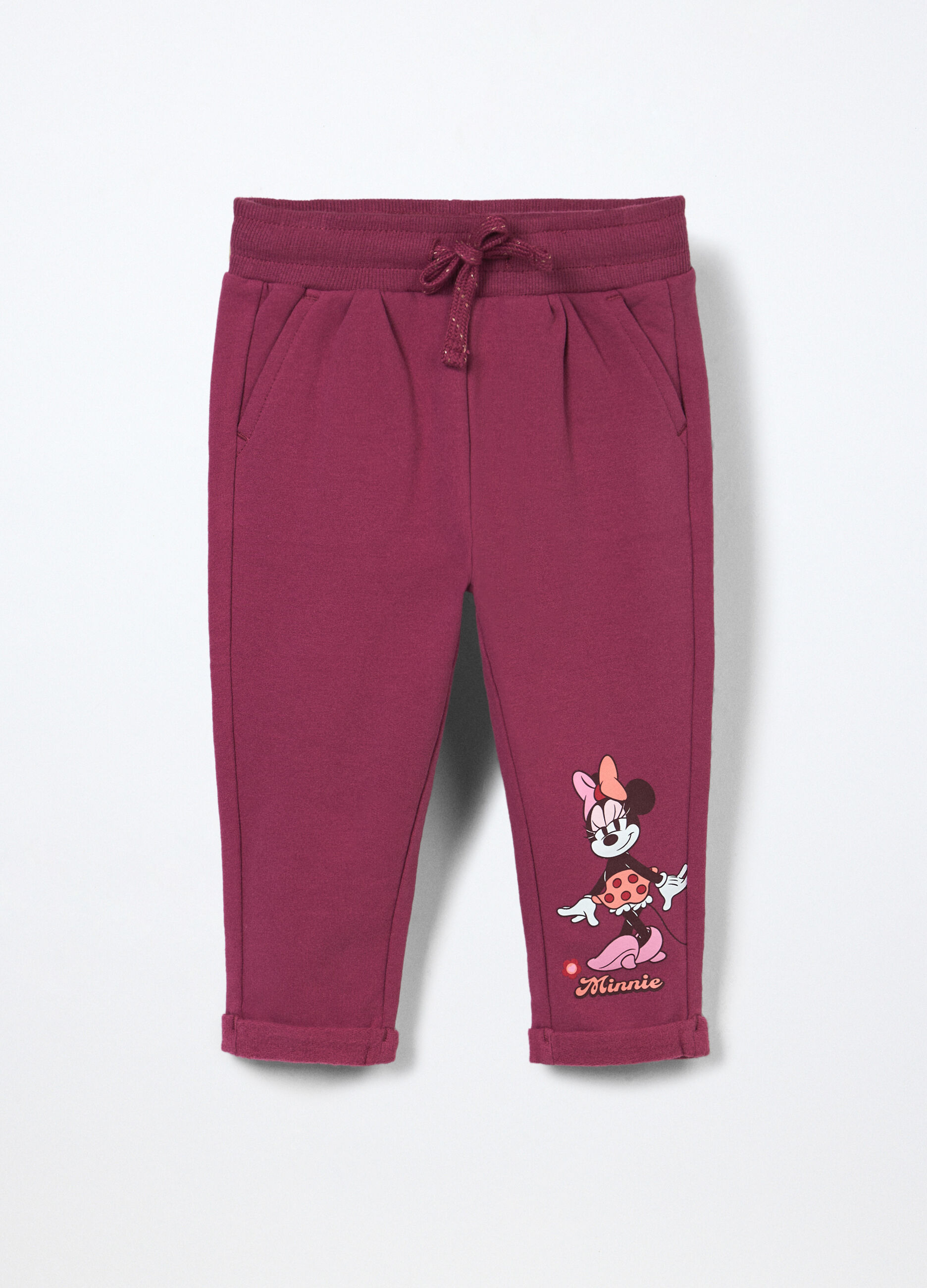 Jogger in french terry di cotone stretch neonata_0