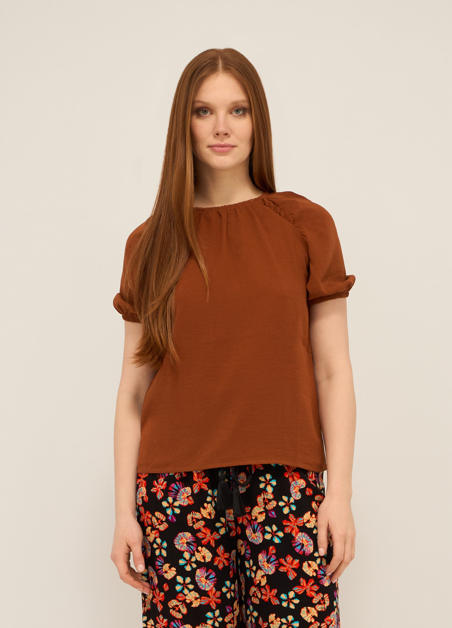 Blusa in crepe donna_0