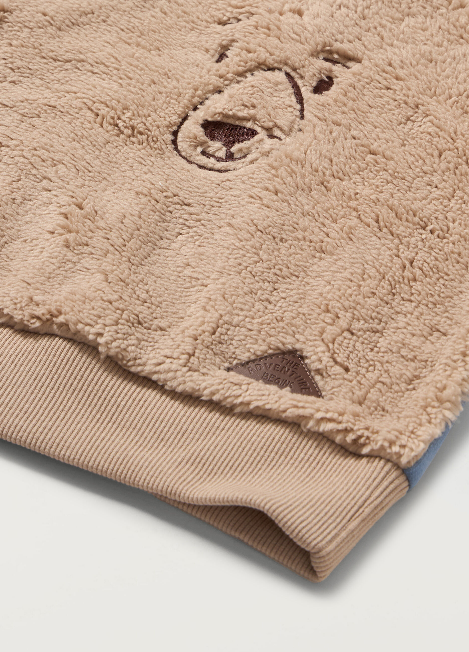 Felpa con fake fur e applicazioni neonato_1