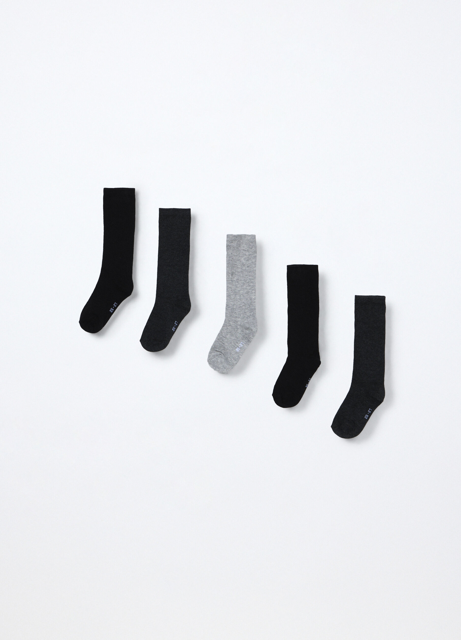 Pack 5 calze lunghe misto cotone bambino_1