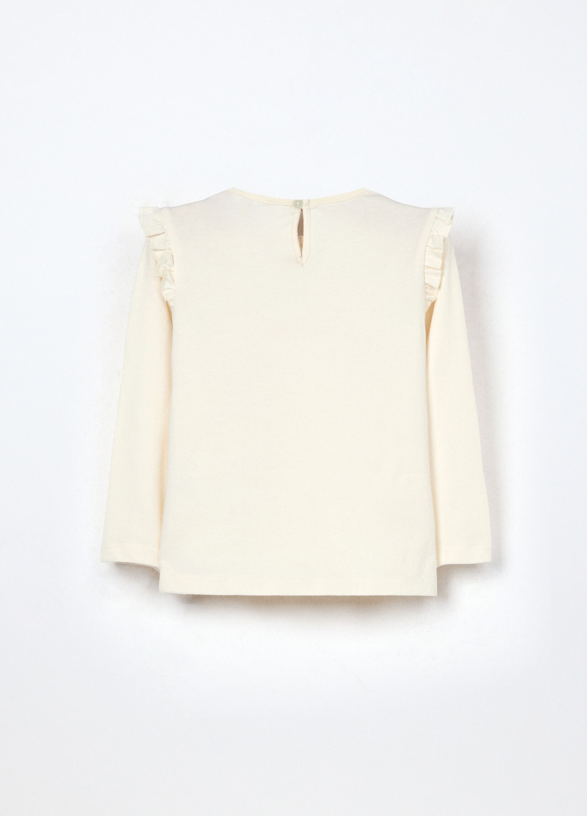 T-shirt in jersey di cotone stretch neonata_1