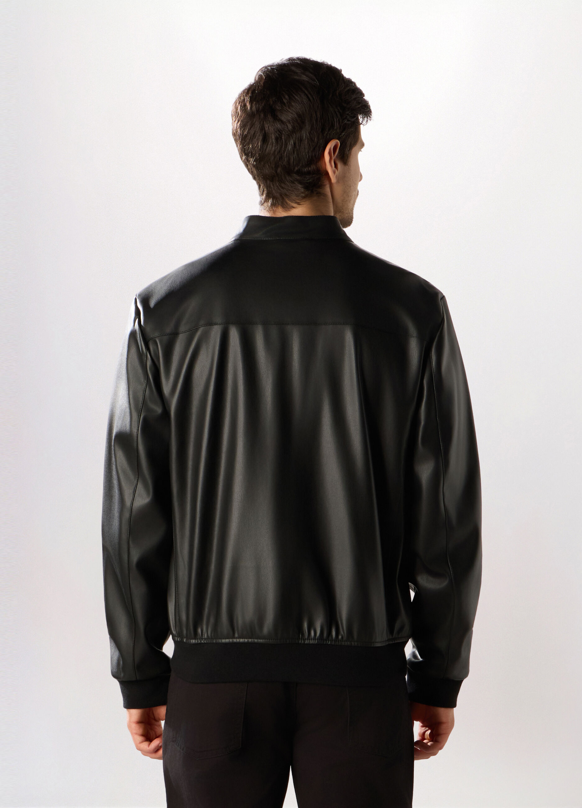 Giacca biker in ECOpelle uomo_1