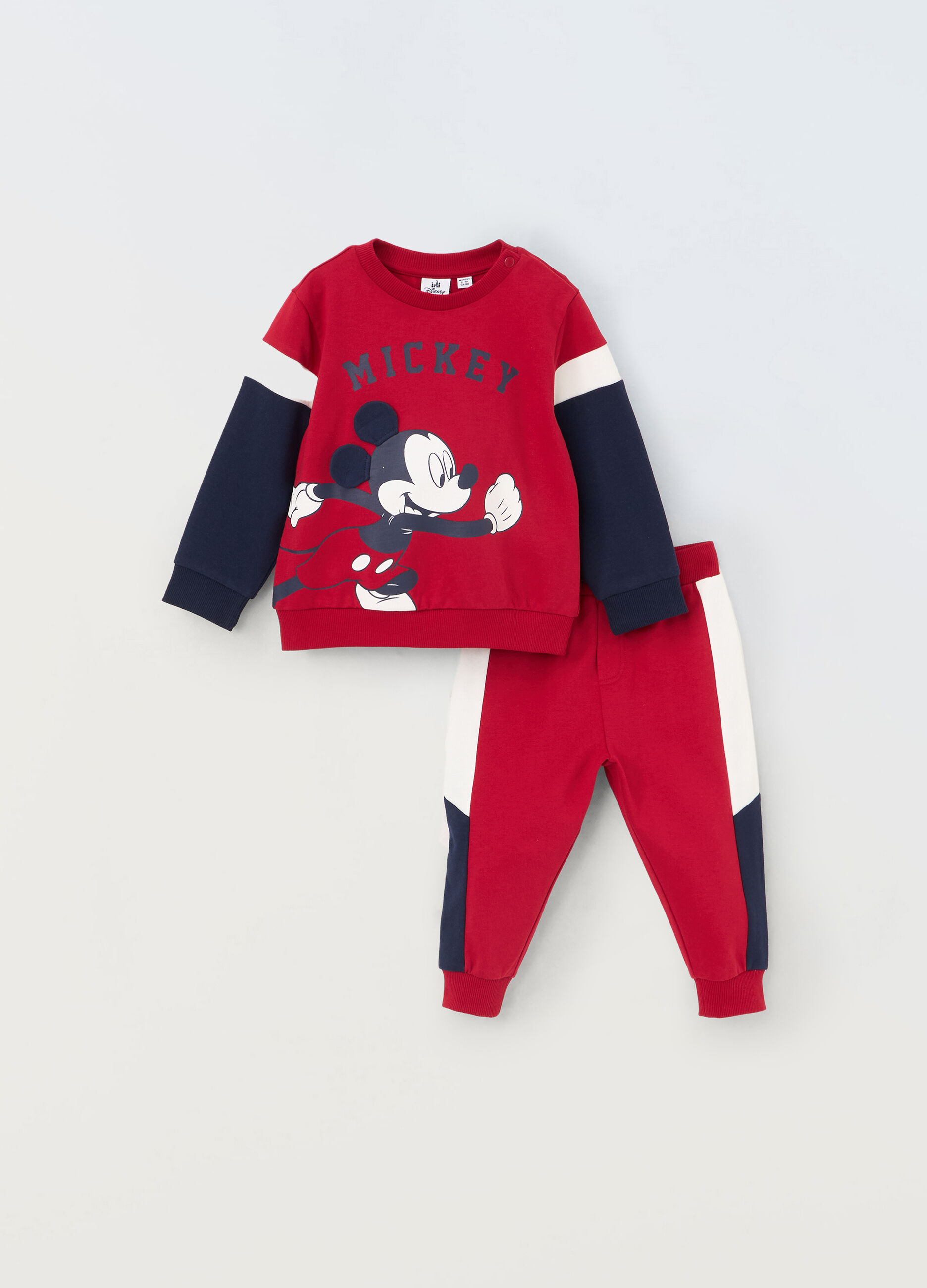 Jogging set Mickey Mouse in puro cotone neonato_0