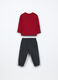 Jogging set in french terry di puro cotone neonato_1
