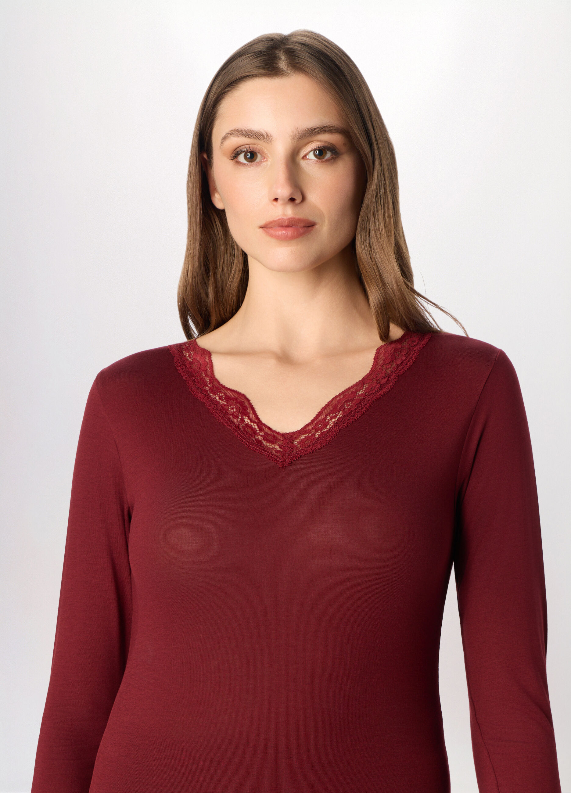 Maglietta intima in jersey di viscosa stretch donna_2