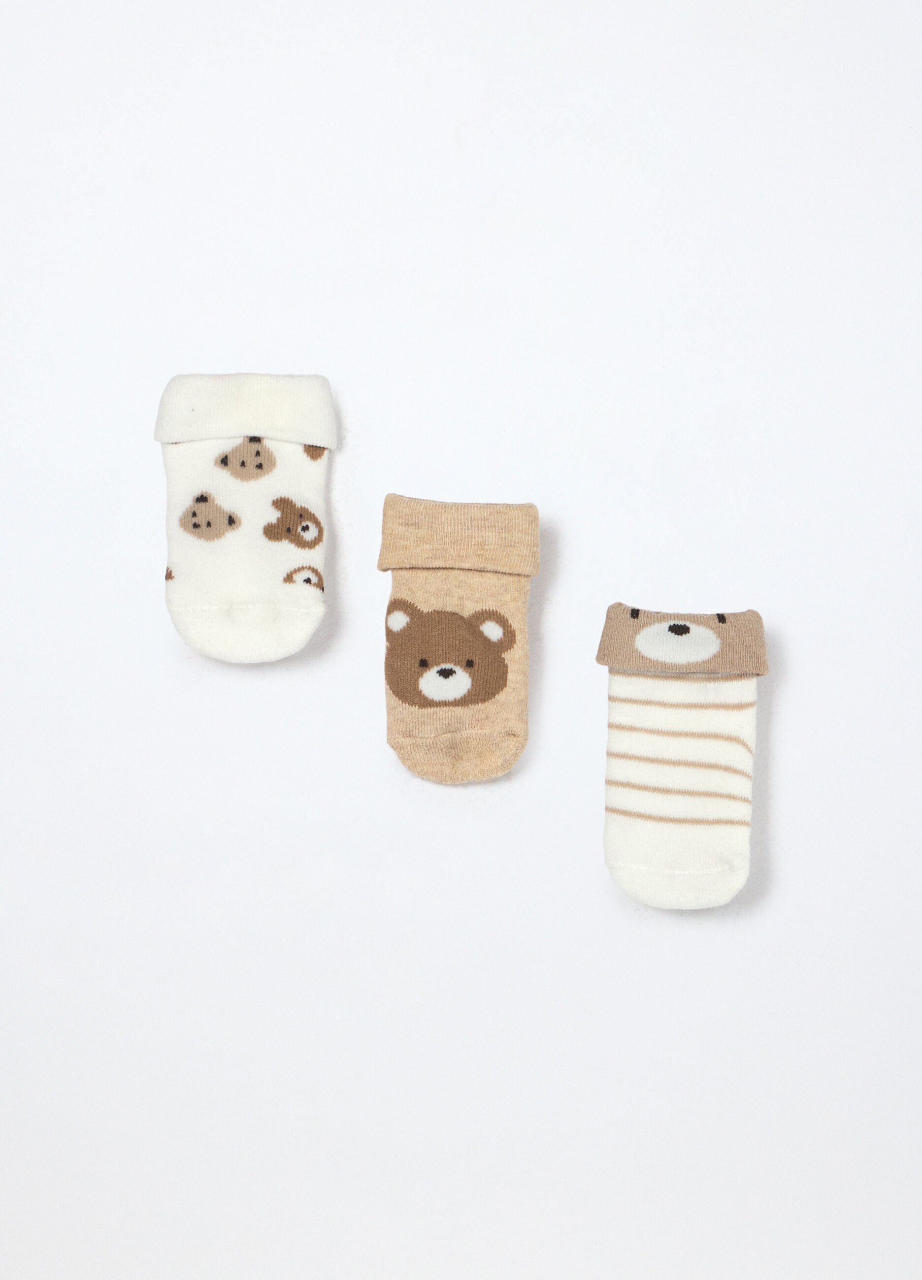 Pack 3 calze in spugna misto cotone neonato_1