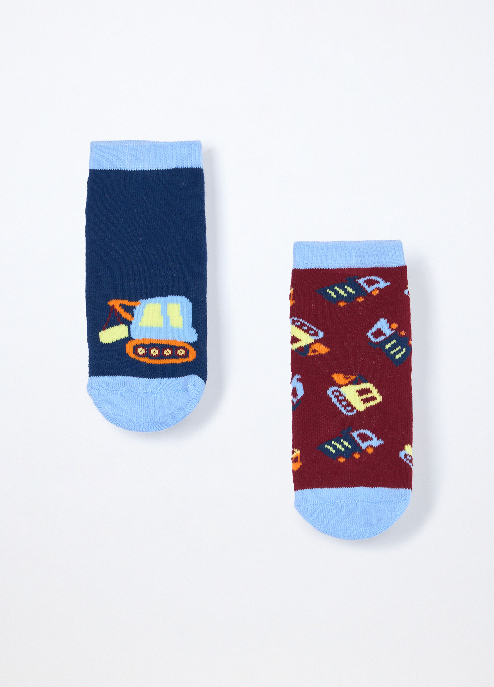 Pack 2 calzini antiscivolo in spugna misto cotone_1