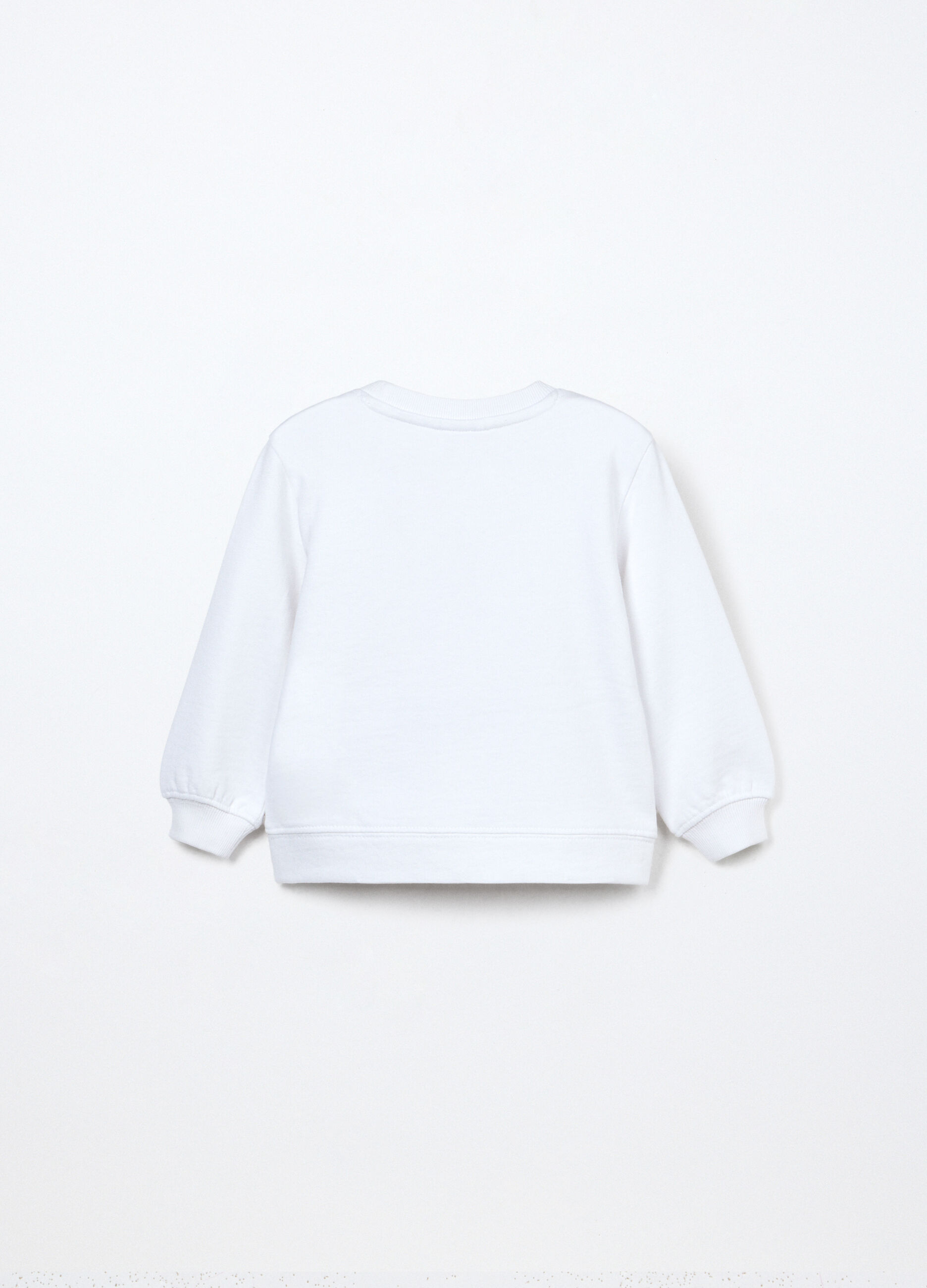 Felpa in french terry di puro cotone neonata_1