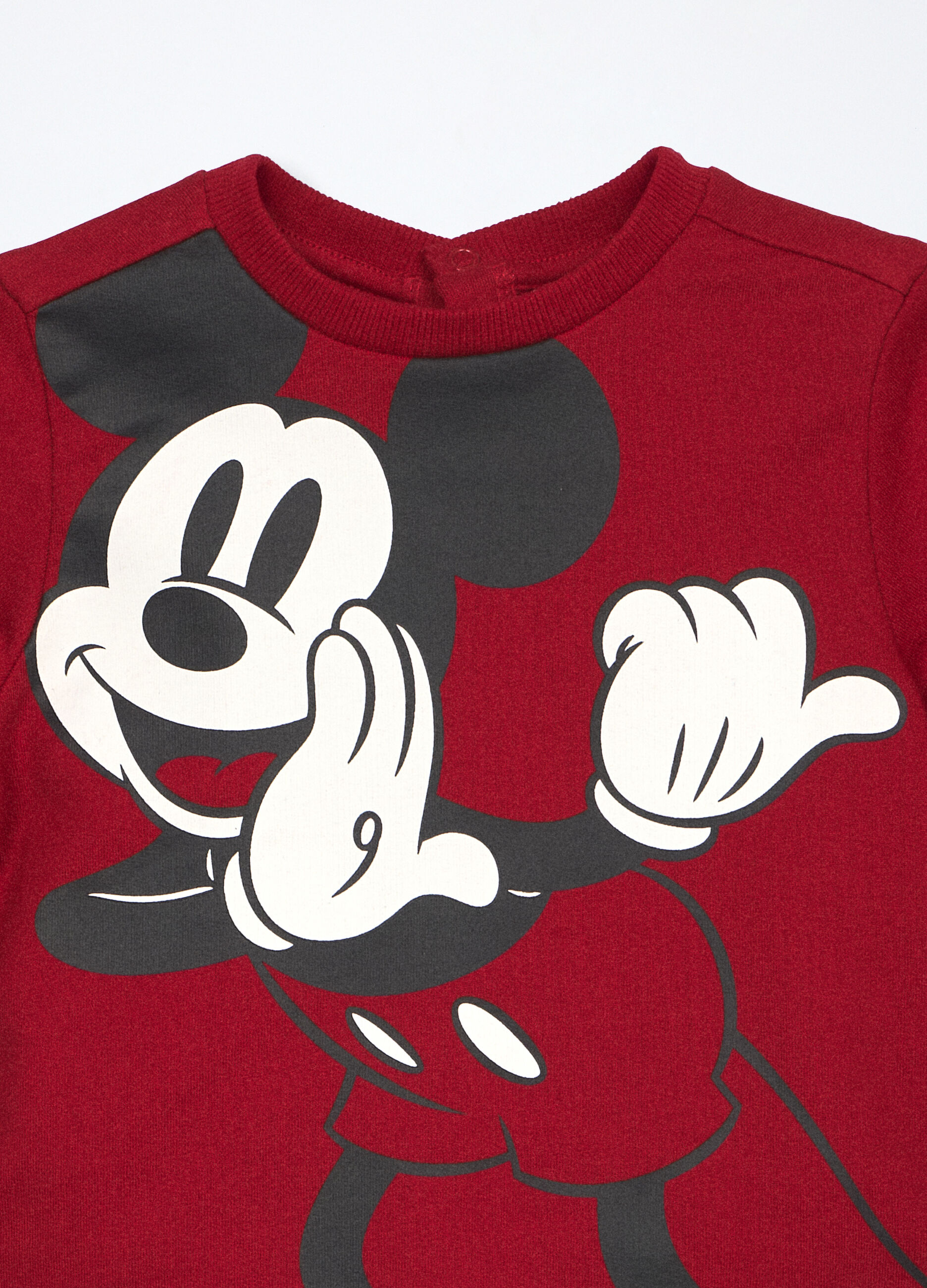 Jogging set in french terry di puro cotone neonato_2