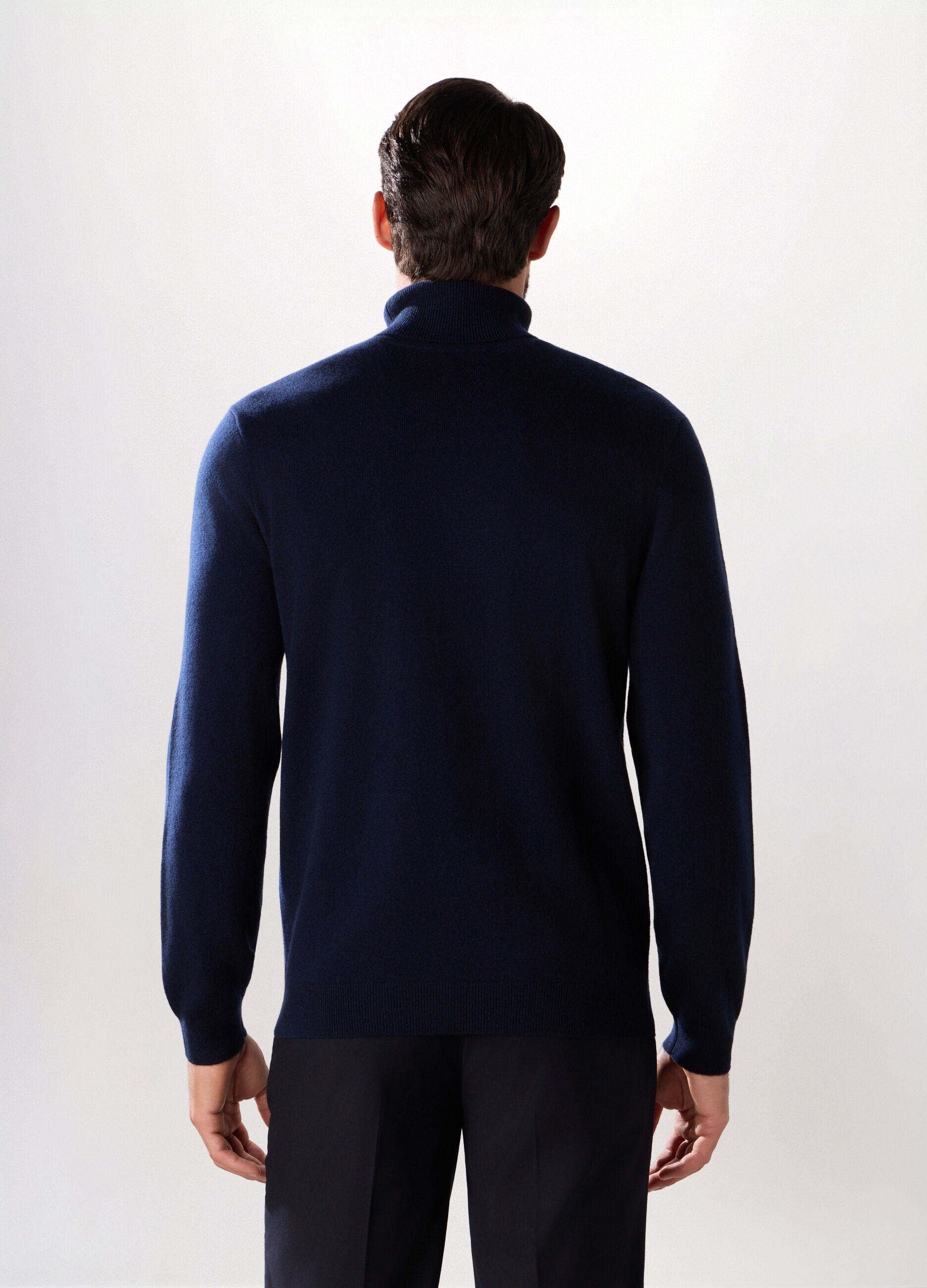 Dolcevita a maniche lunghe in lambswool uomo_1