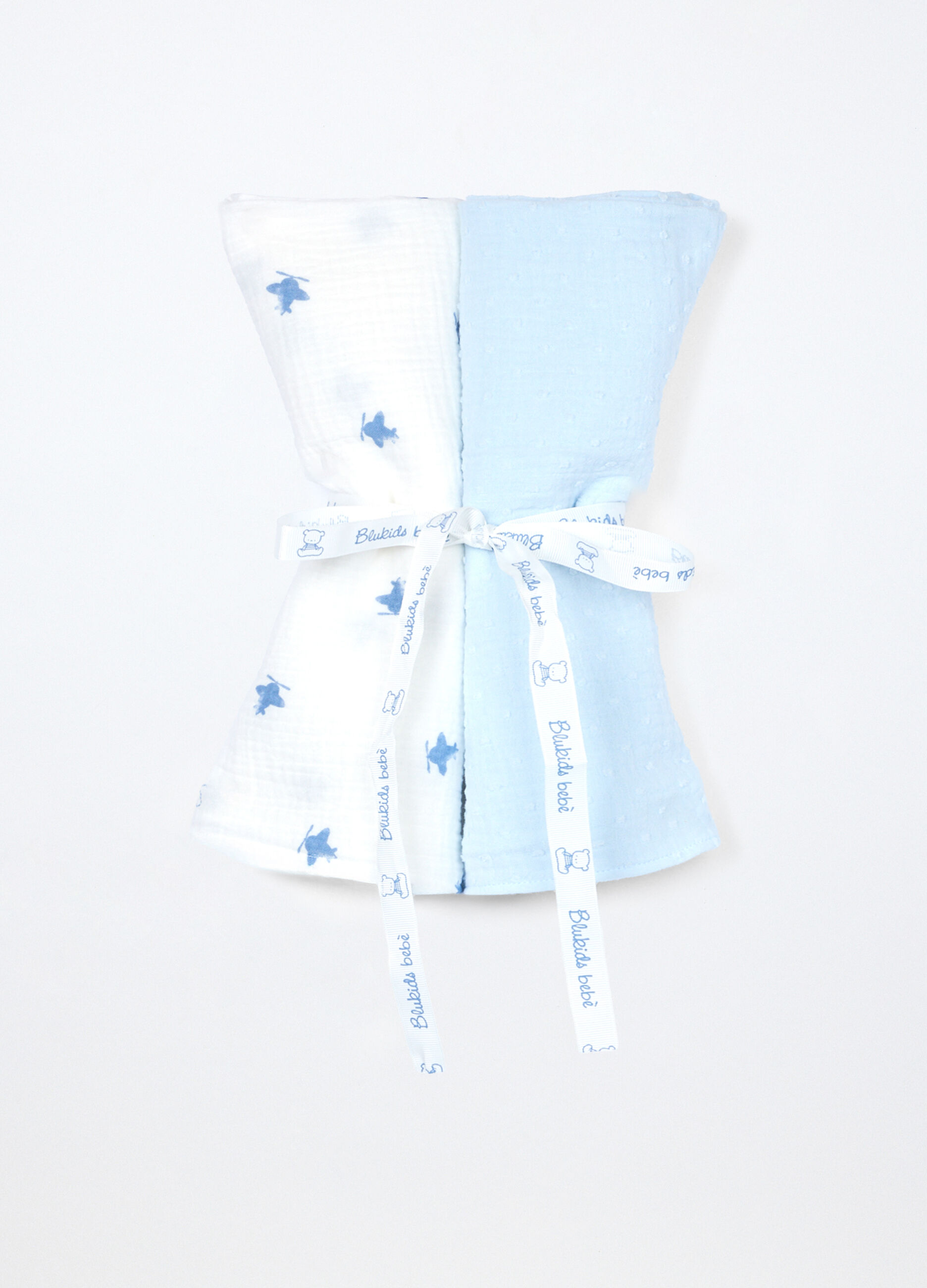 Pack 2 mussole in puro cotone neonato_0