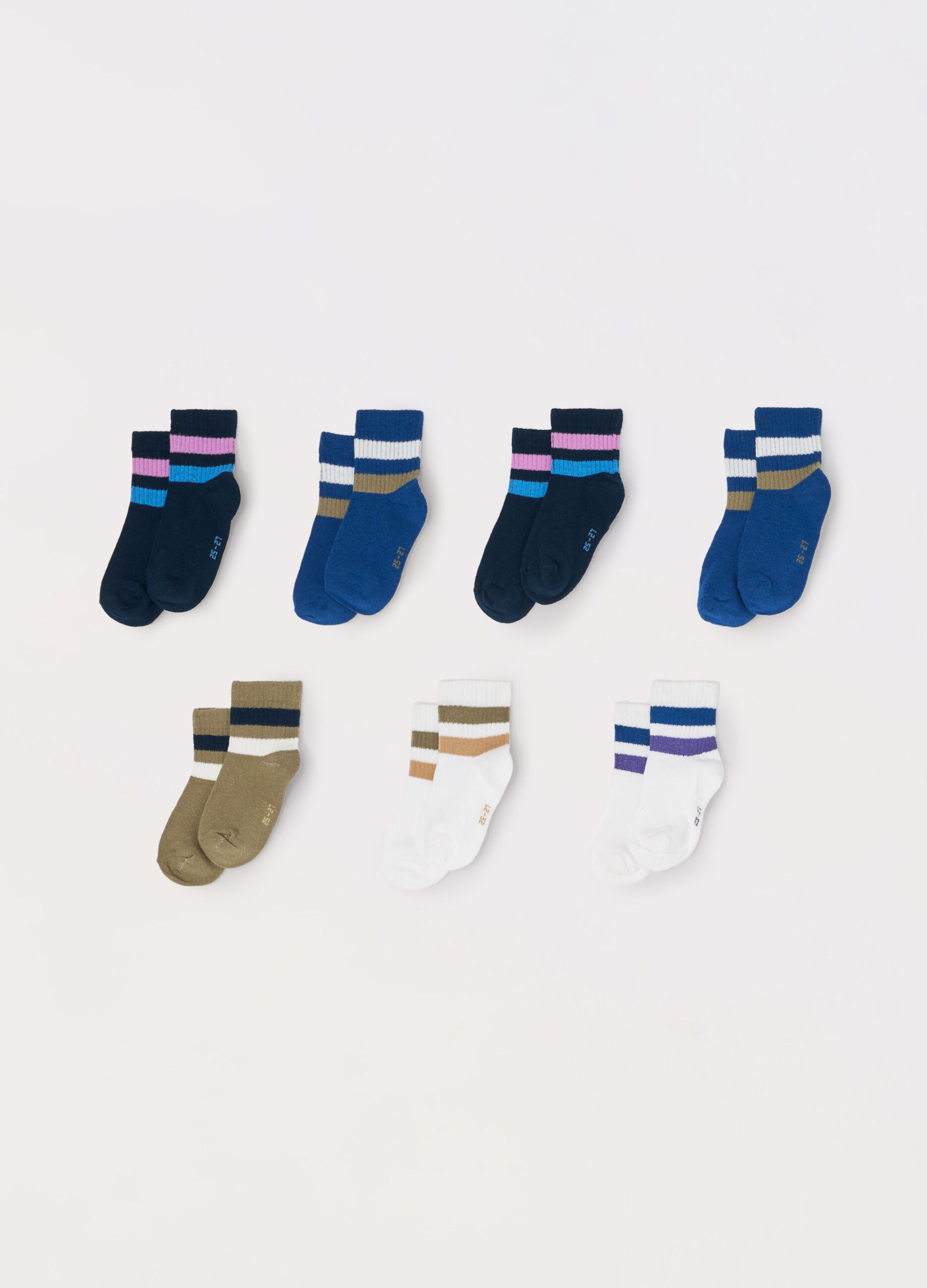 Pack 7 calzini corti misto cotone _0