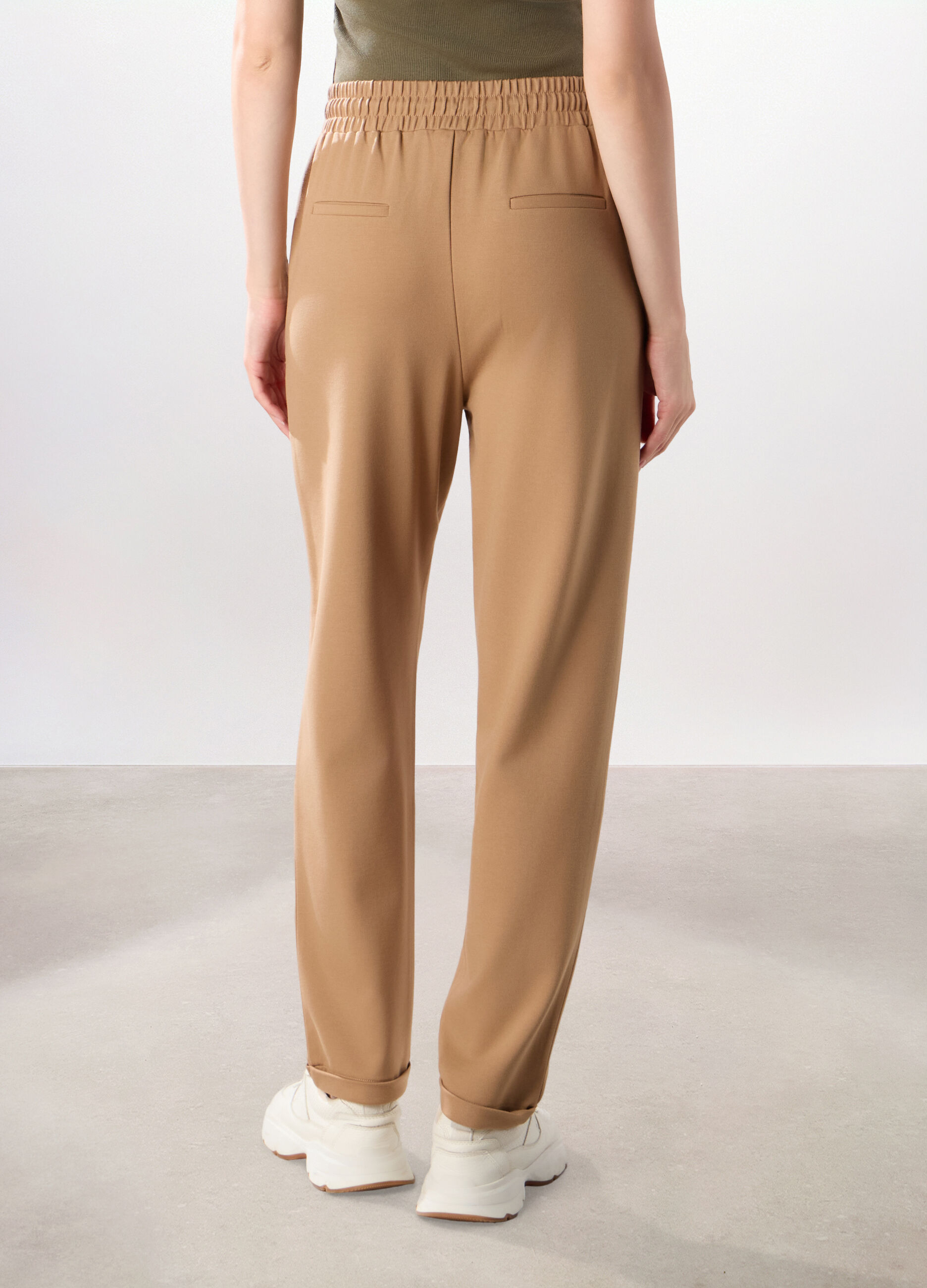 Jogger in jersey stretch misto viscosa donna_1