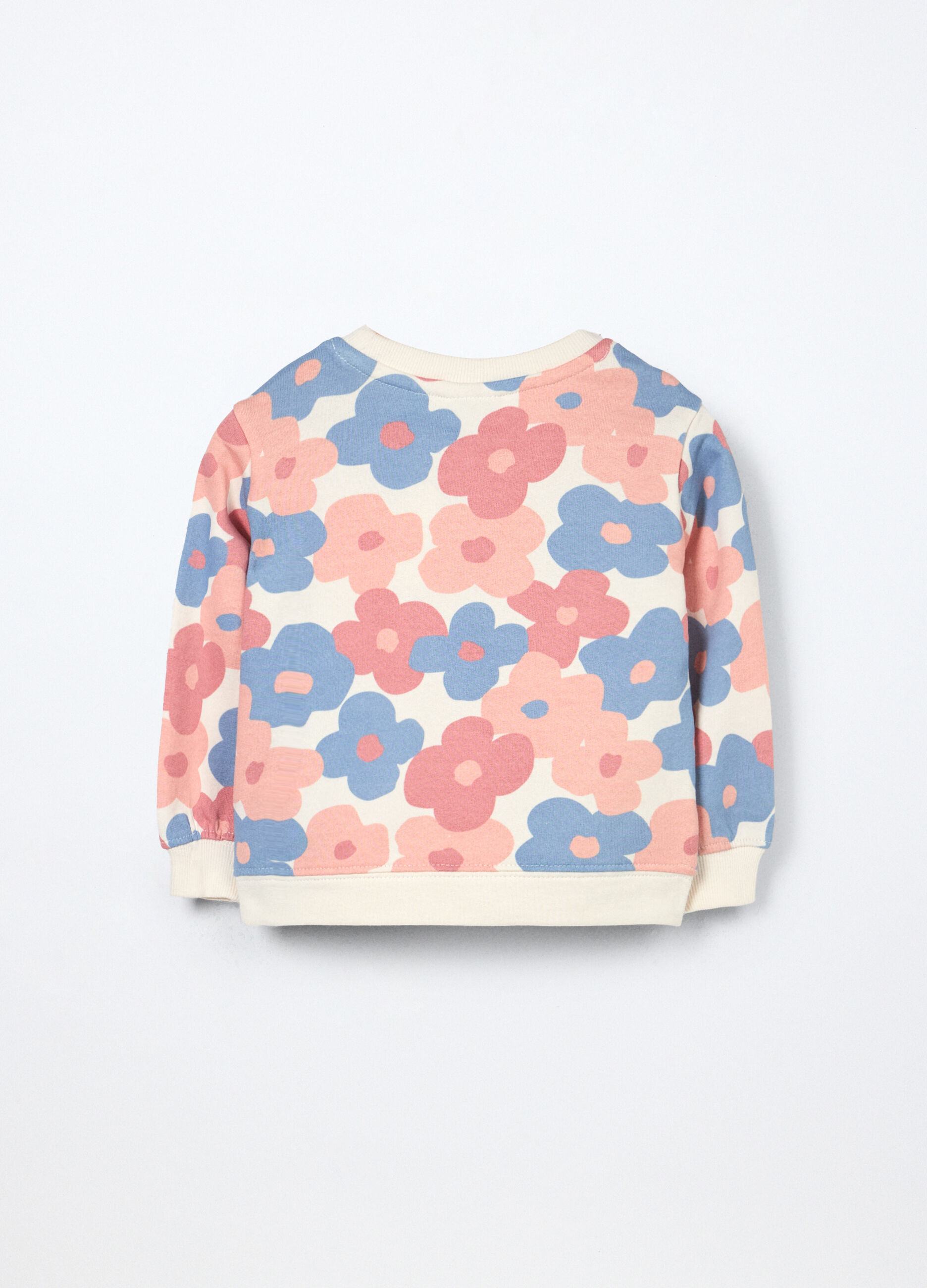 Felpa in french terry di puro cotone neonata_1