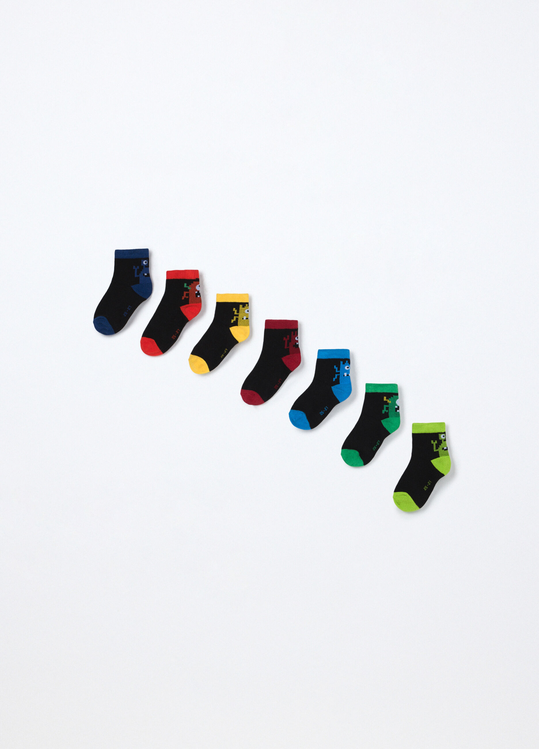 Pack 7 calze misto cotone bambino_0
