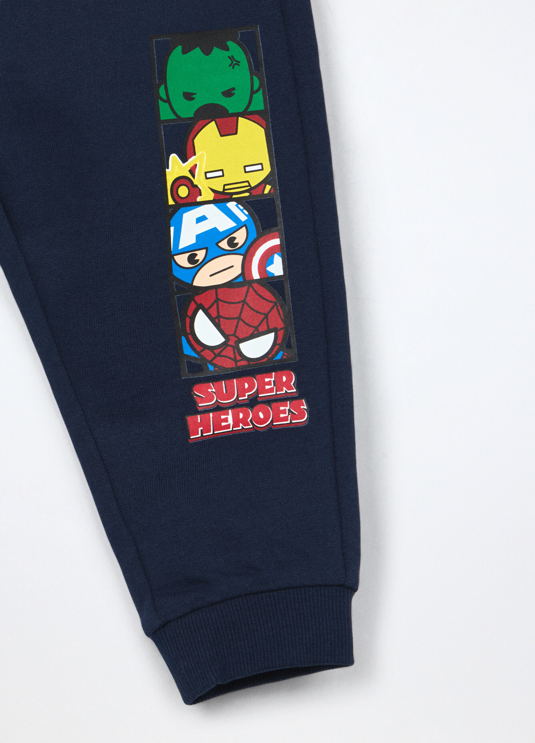 Jogger in french terry di puro cotone neonato_2