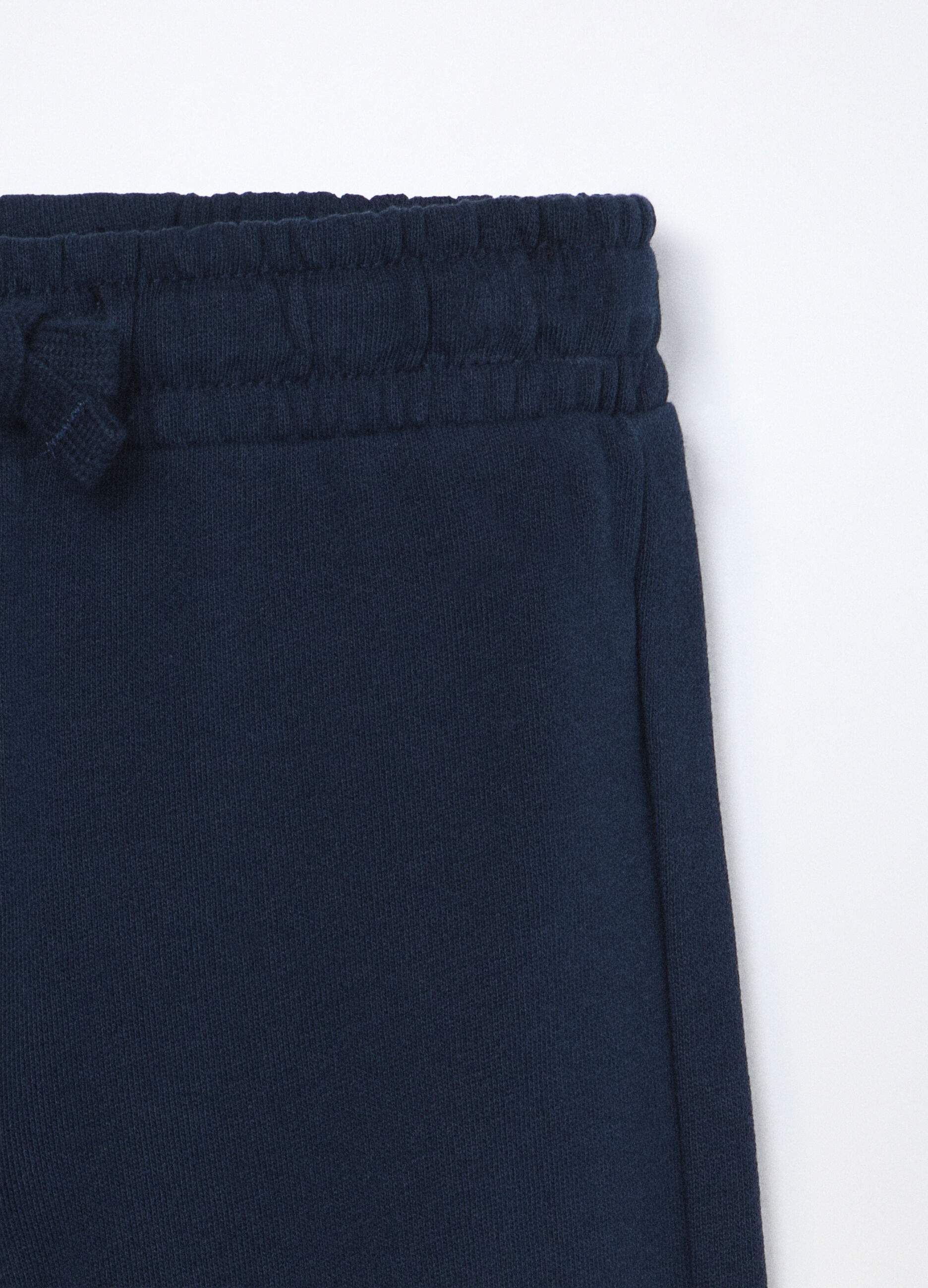 Jogger in french terry di puro cotone neonato_2