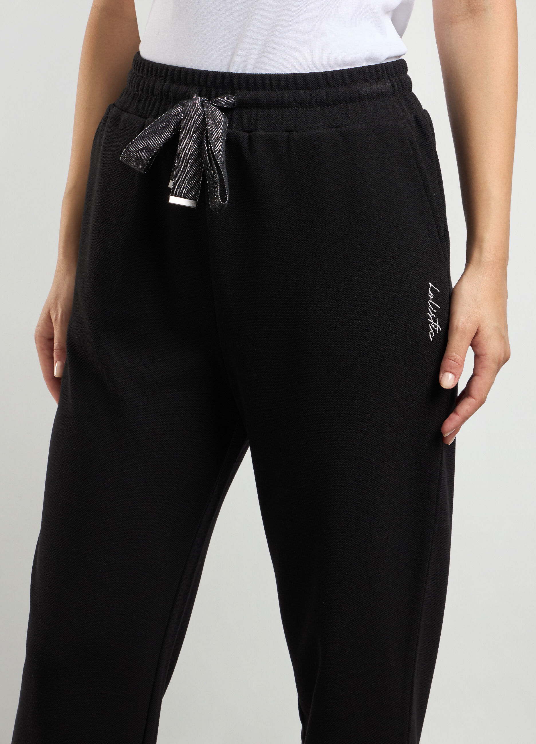 Joggers in misto viscosa piquet donna_2