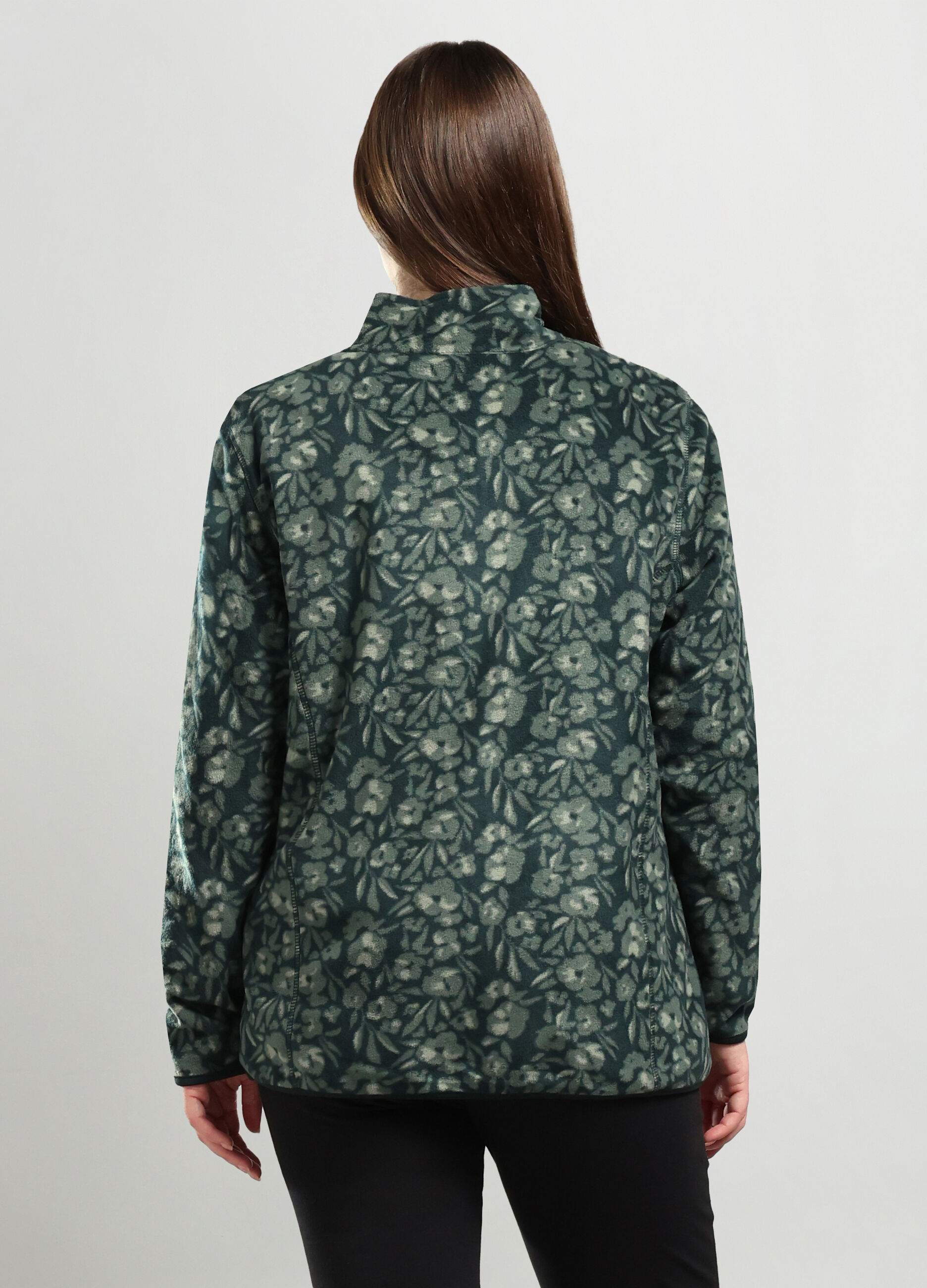 Felpa in pile con stampa donna curvy_1