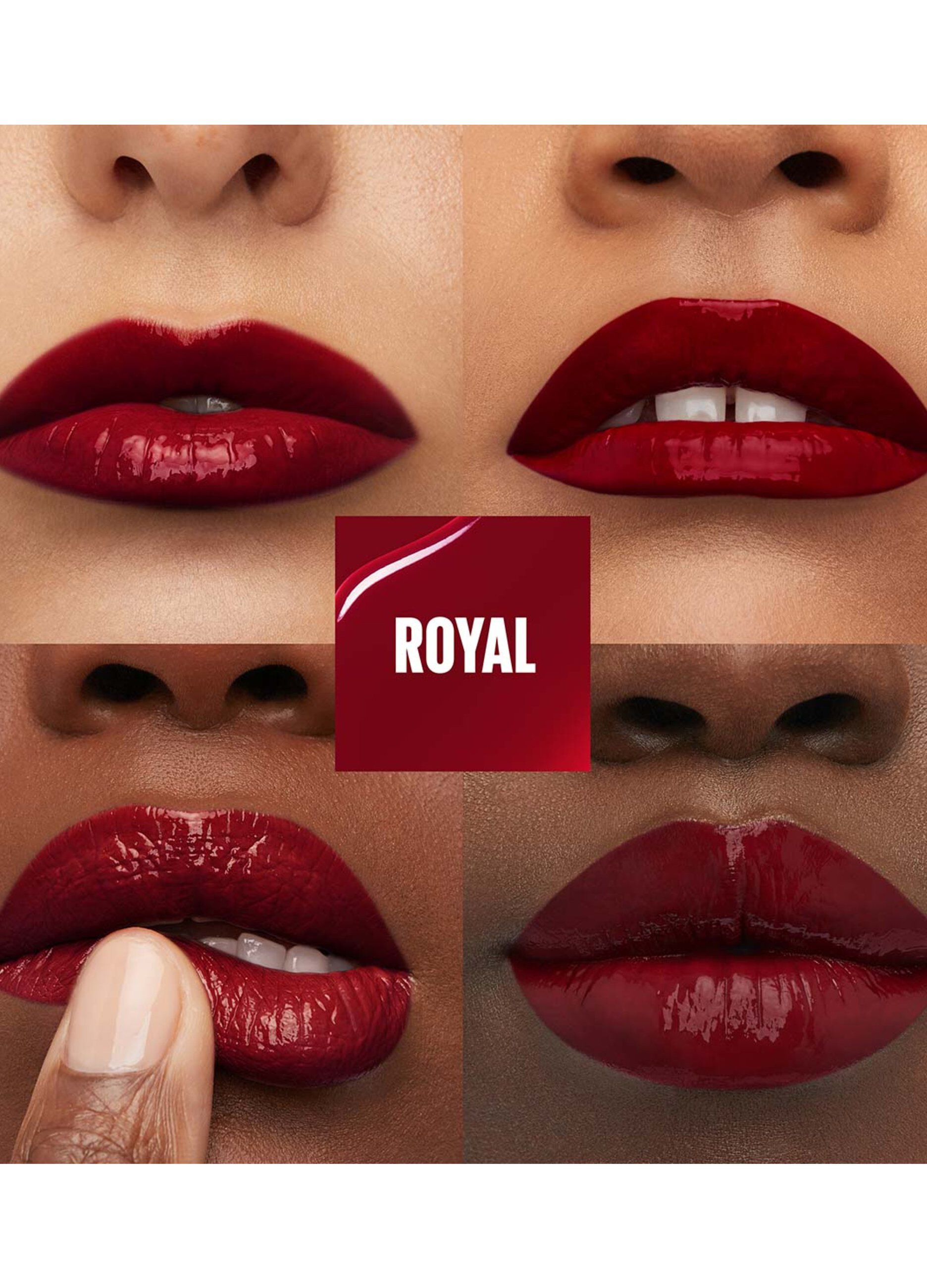 Rossetto a lunga tenuta effetto vinilico superstay vinyl ink  55 royal._4