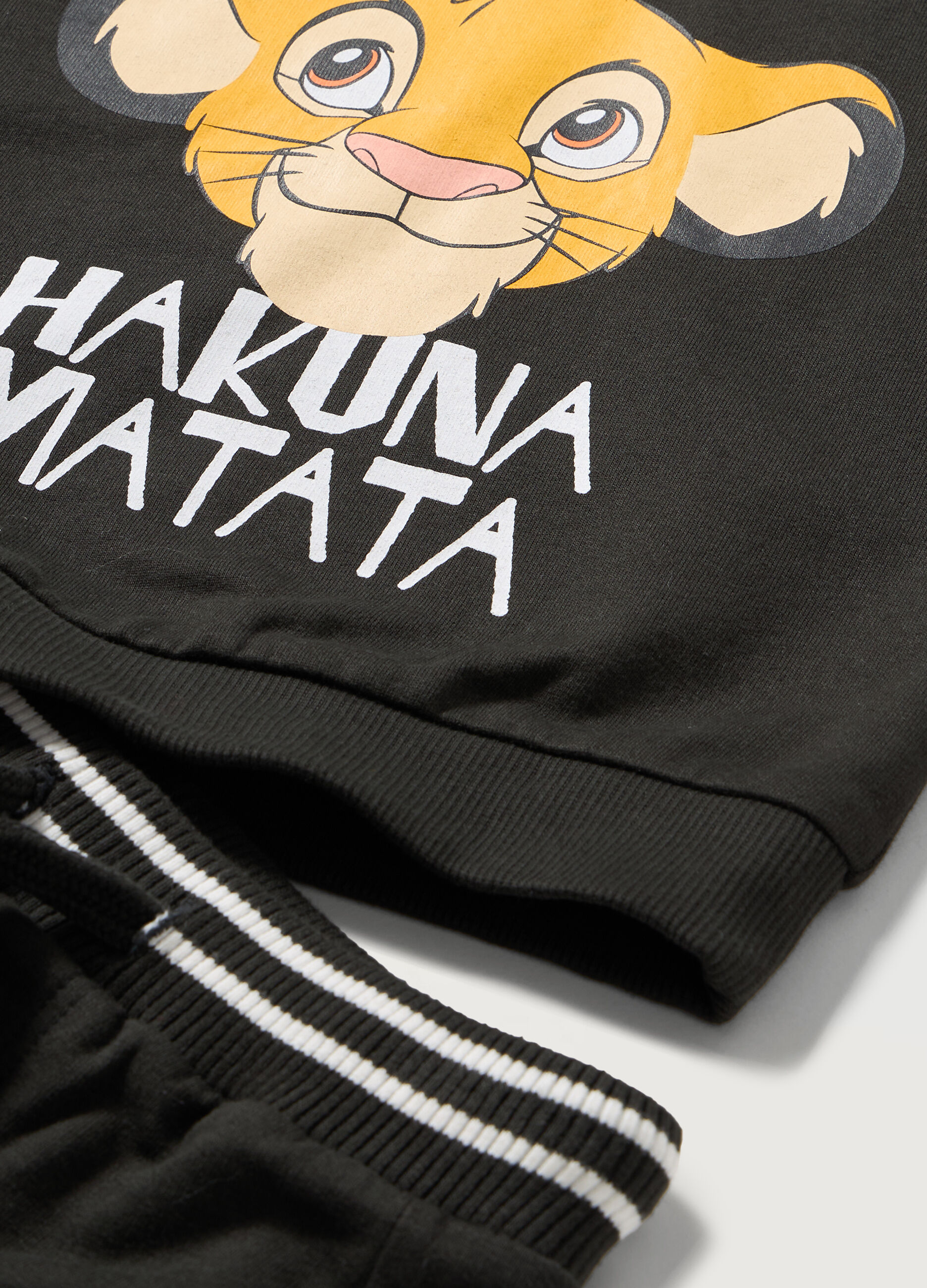 Jogging set in french terry di puro cotone neonato_1