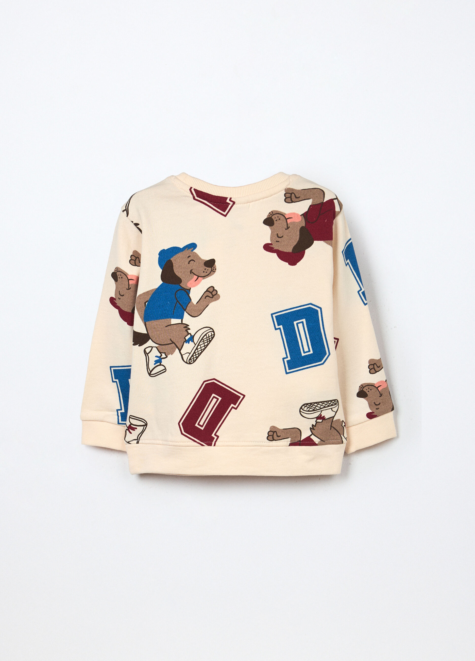 Felpa in french terry di puro cotone neonato_1