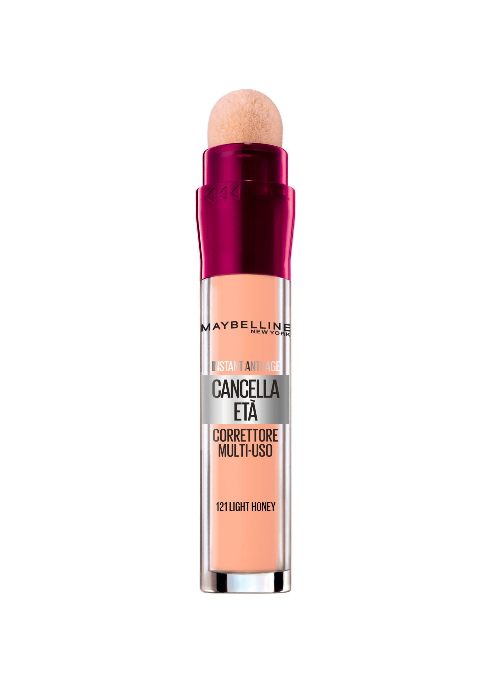 Maybelline New York Correttore Liquido Il Cancella Età, con Bacche di Goji e Haloxyl, Copre Occhiaie e Piccole Rughe, 121 Light Honey, 6.8 ml._0