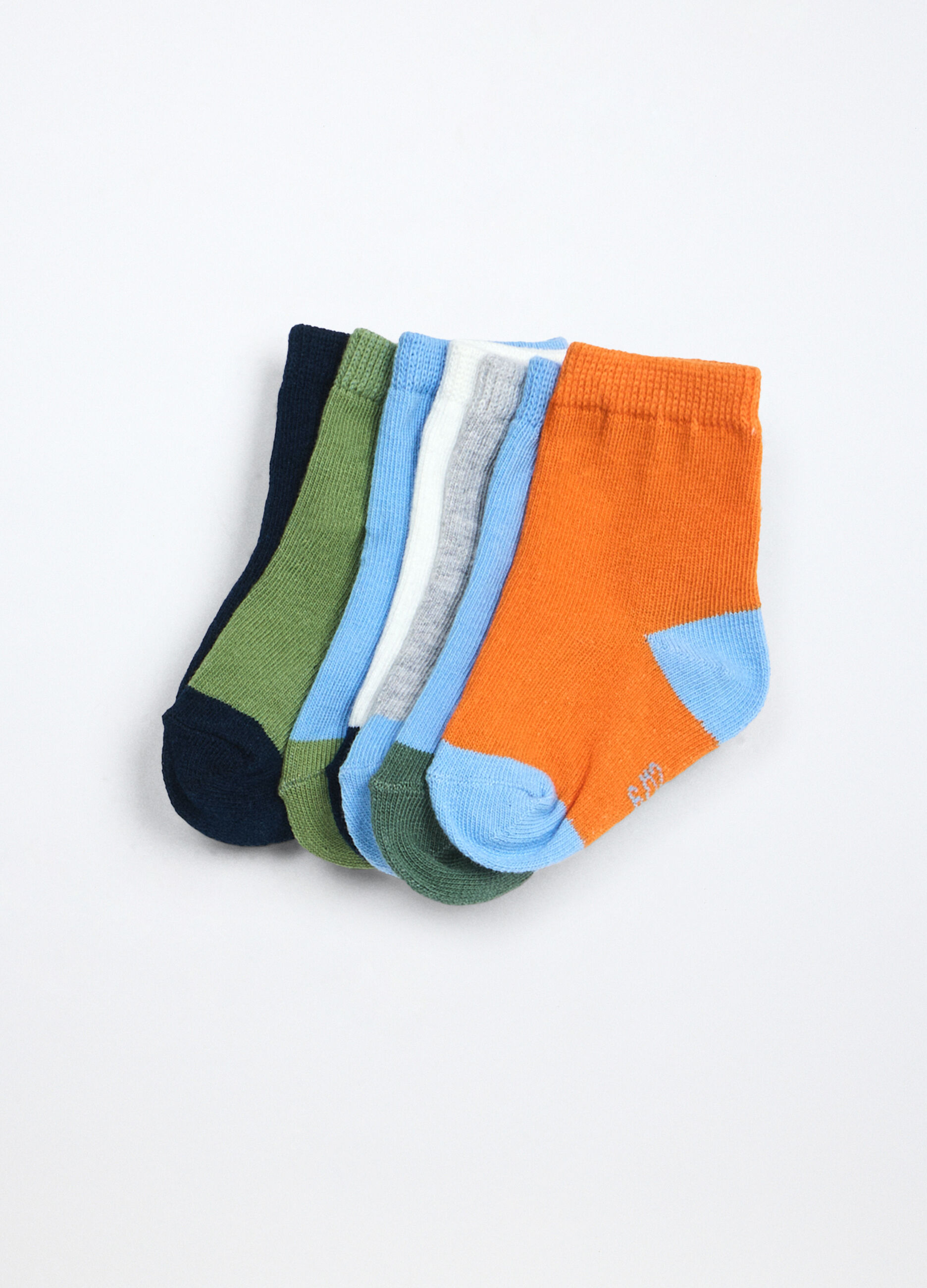 Pack7 calze corte misto cotone neonato_0