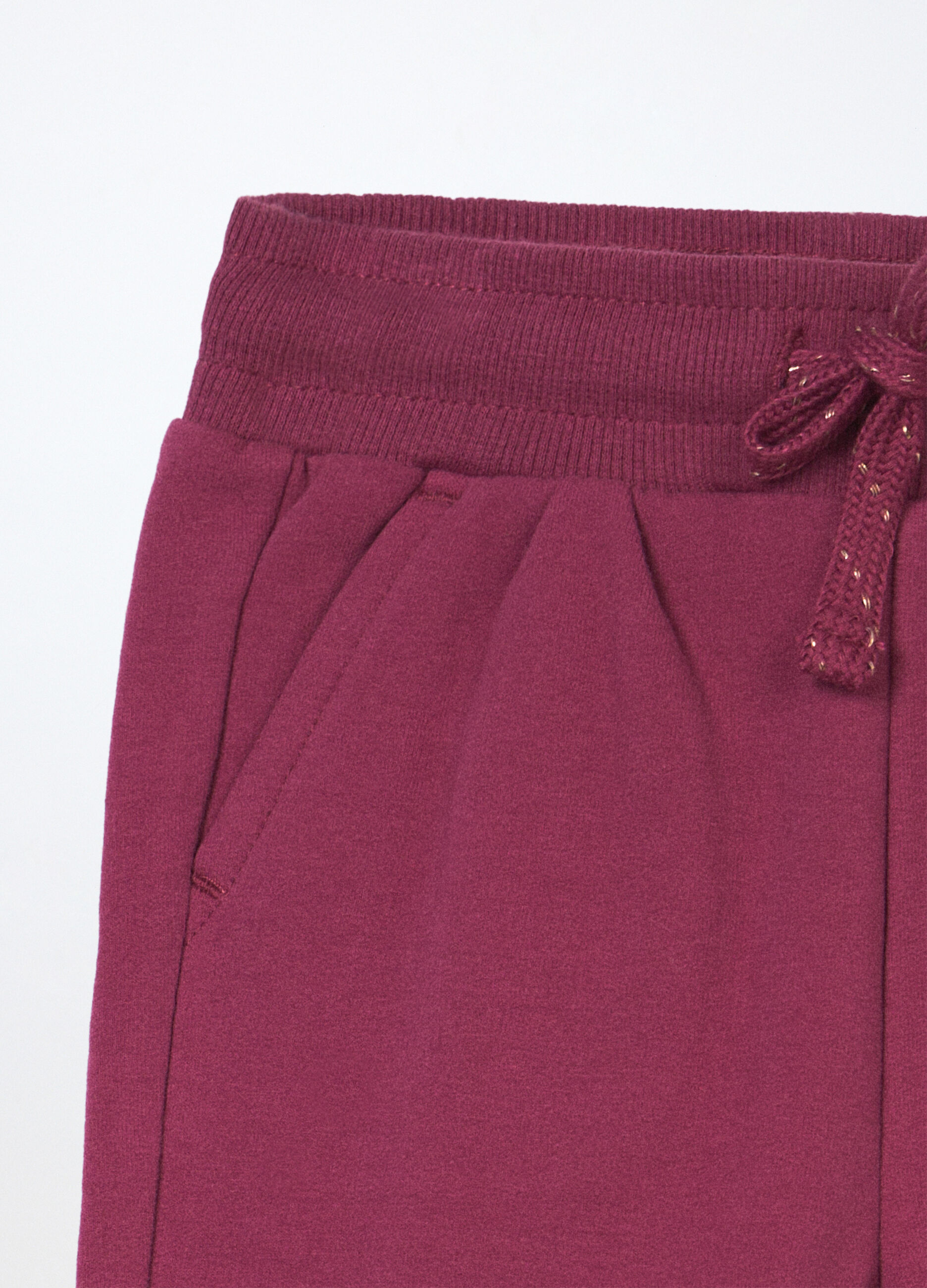 Jogger in french terry di cotone stretch neonata_2