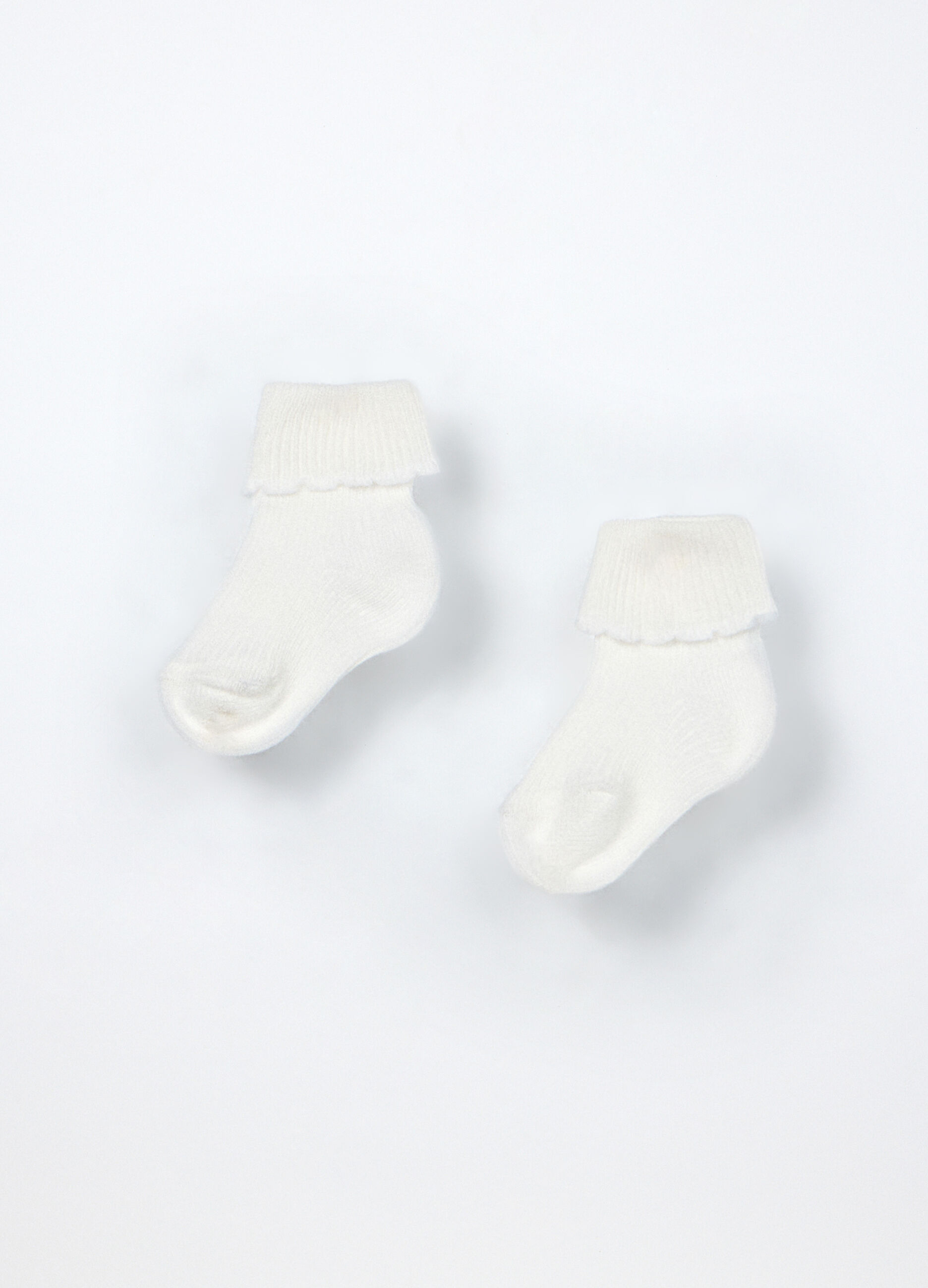 Pack 2 calze misto cotone Made in Italy neonato _1