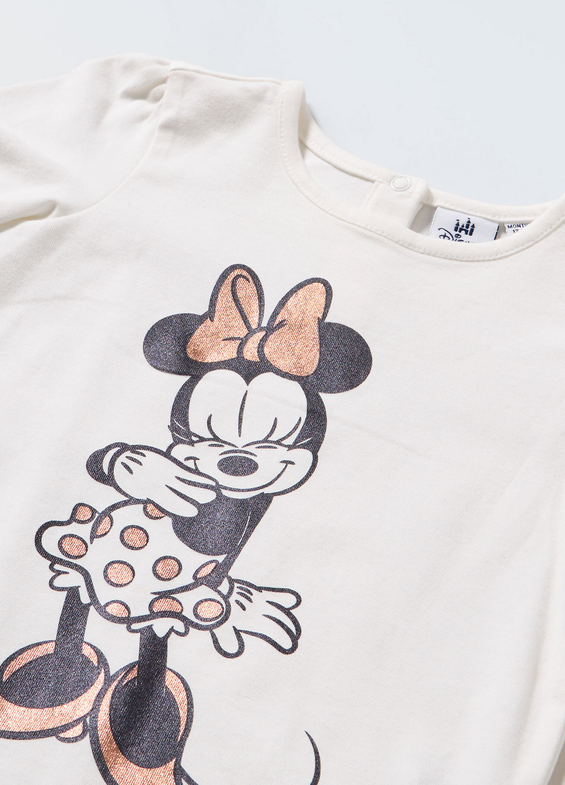 T-shirt in cotone stretch neonata_1