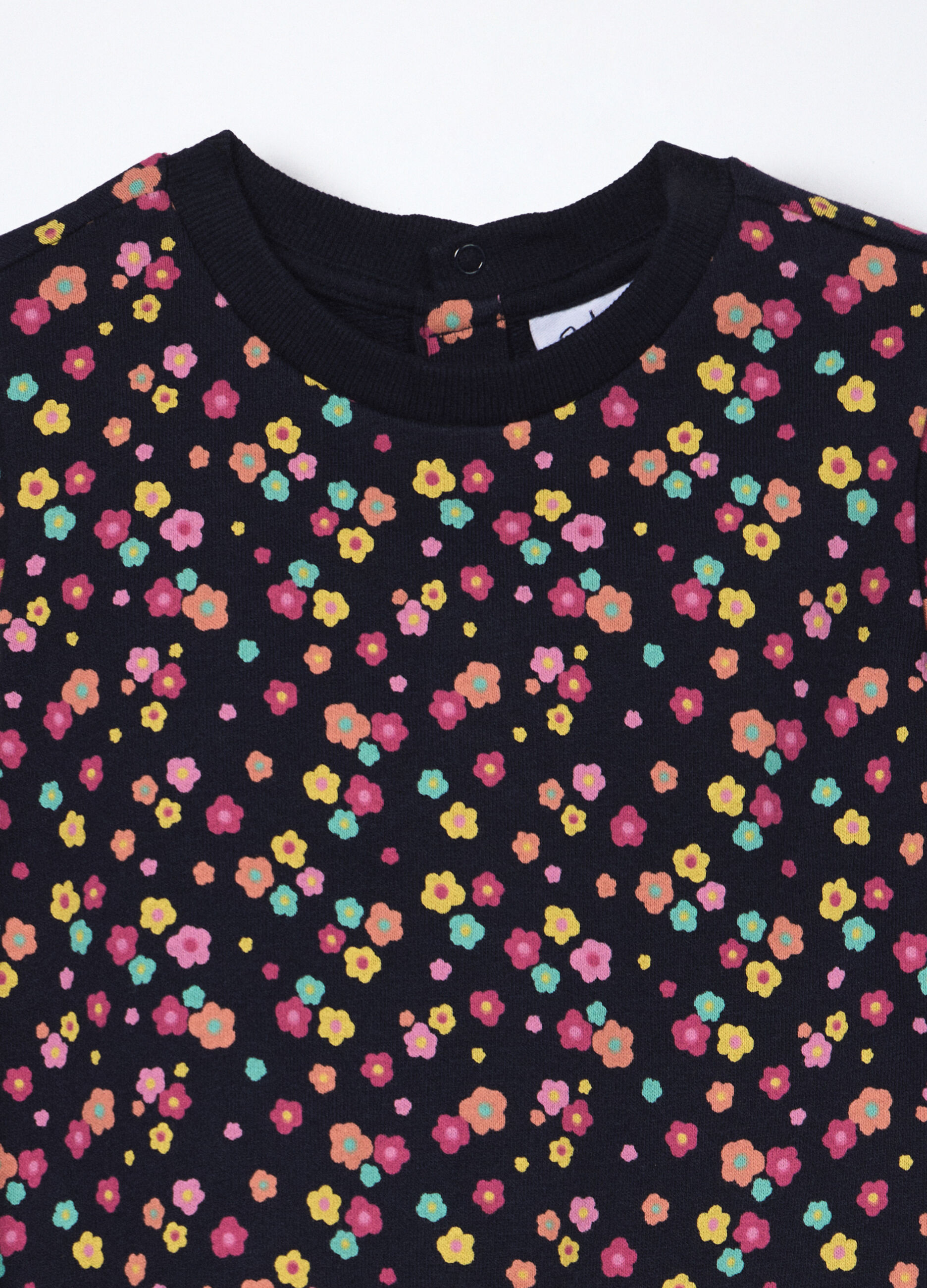 Jogging set in french terry di puro cotone neonata_2