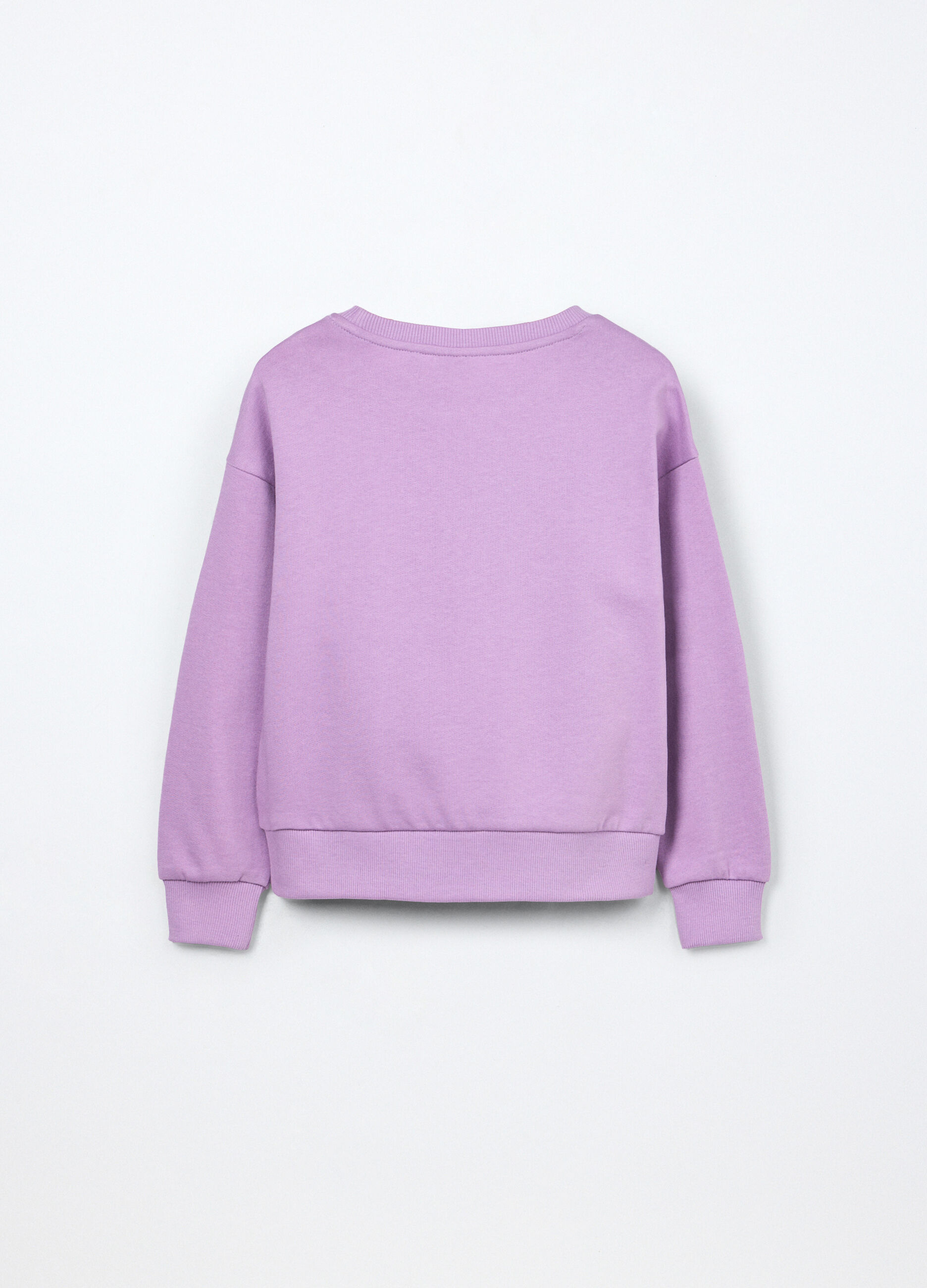 Felpa in french terry di puro cotone bambina_1