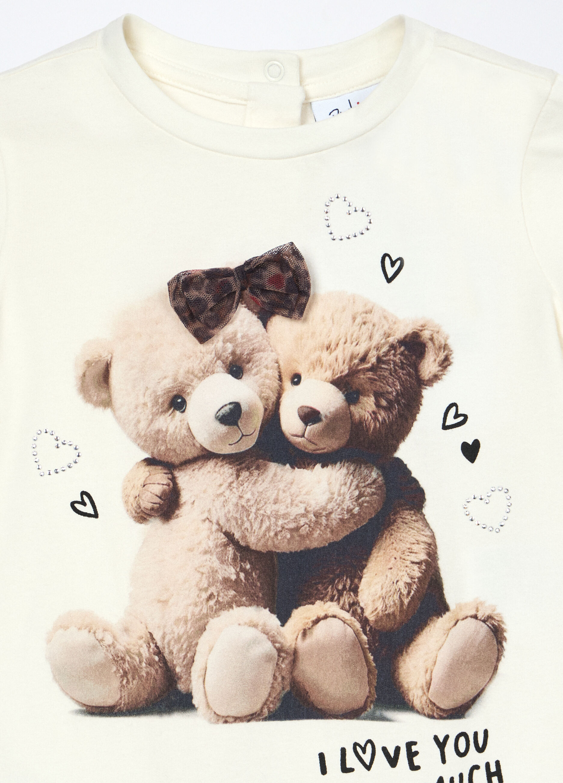 T-shirt in jersey di cotone stretch neonata_2