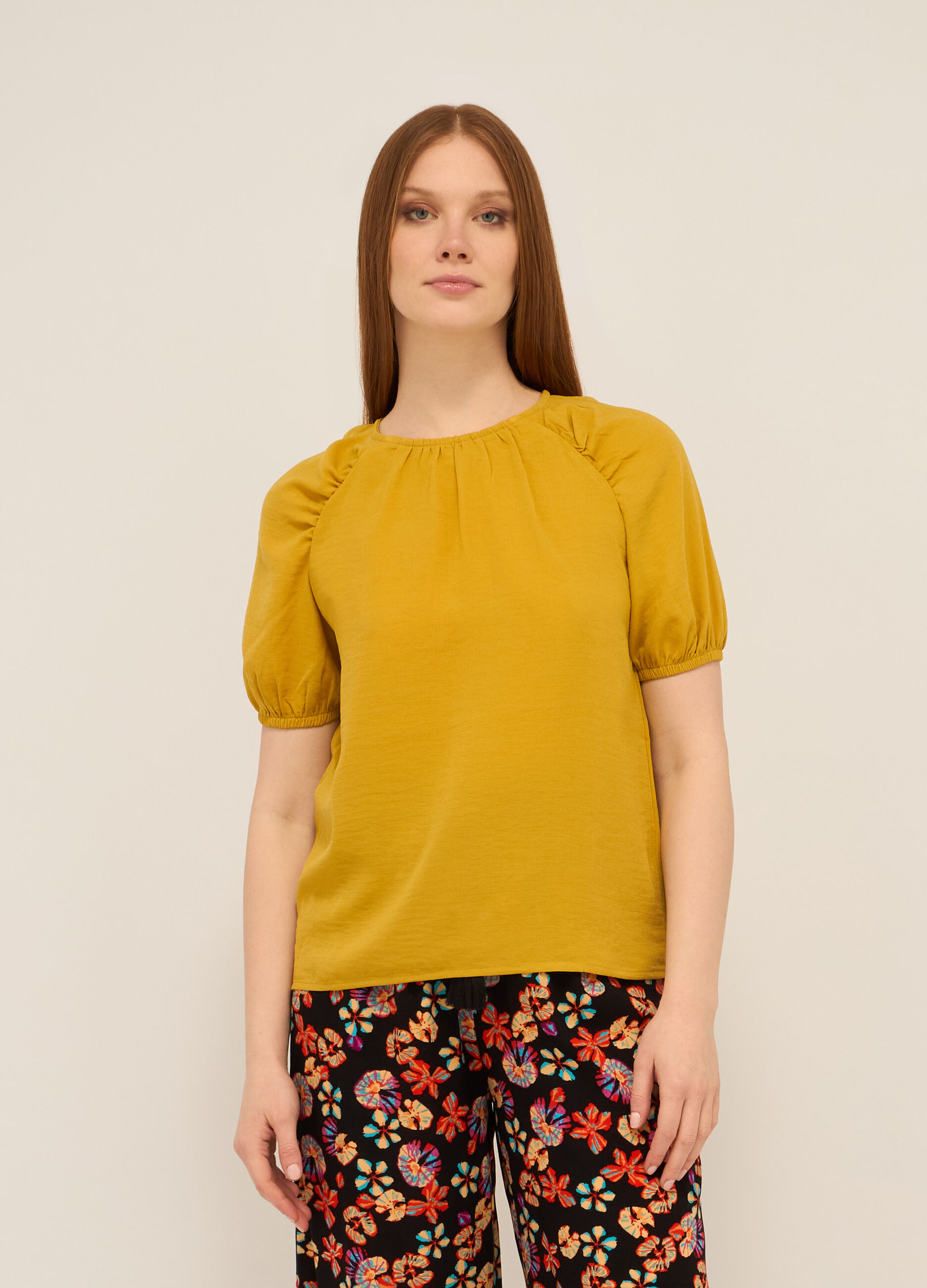 Blusa in crepe donna_0
