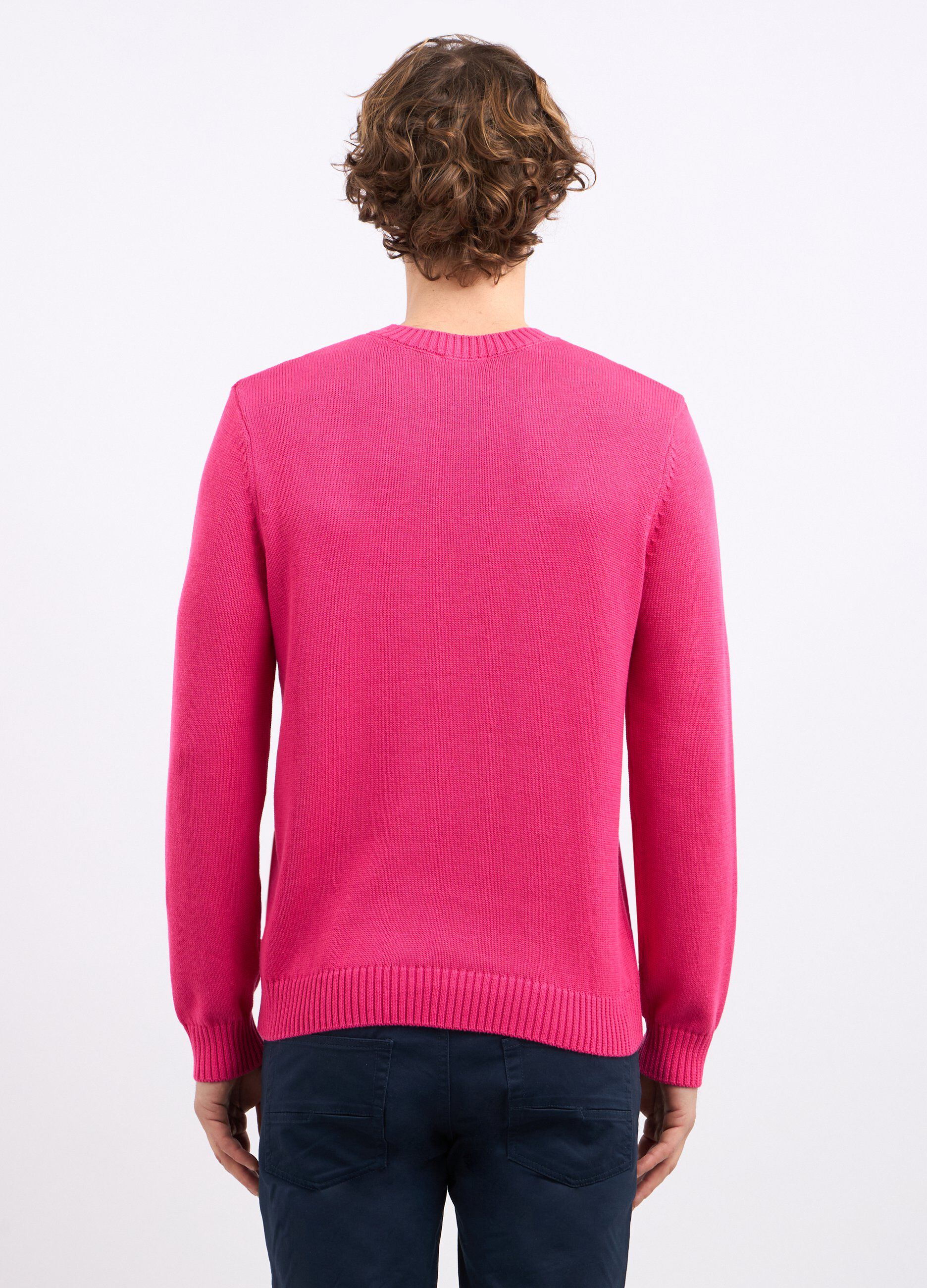 Girocollo tricot in misto cotone uomo_1
