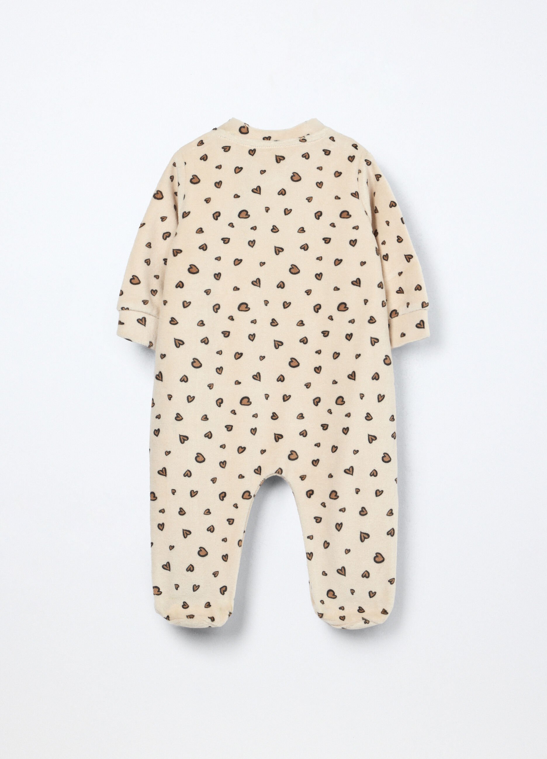 Pigiama velour misto cotone neonata_1