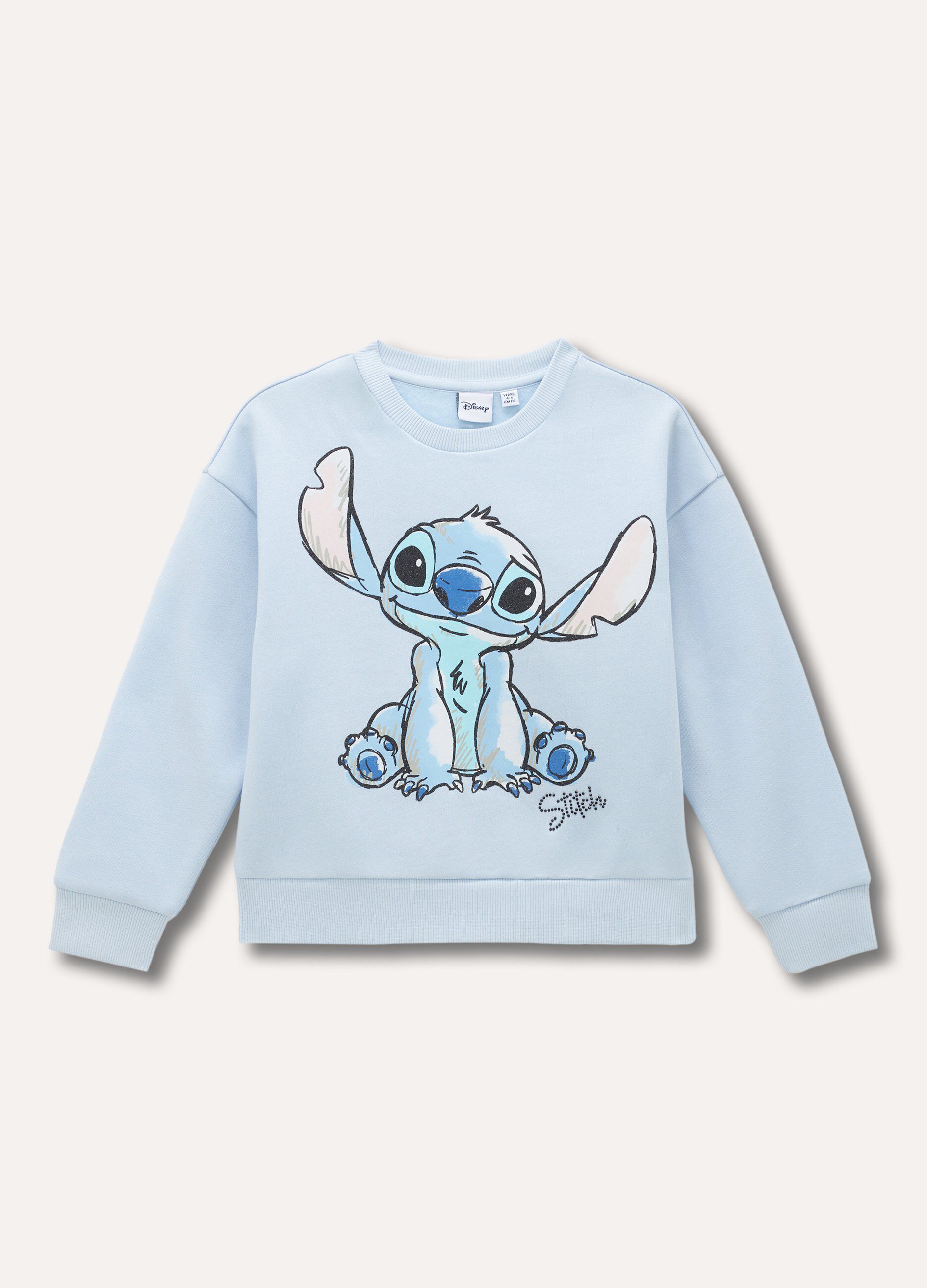 Felpa Stitch a girocollo bambina_0