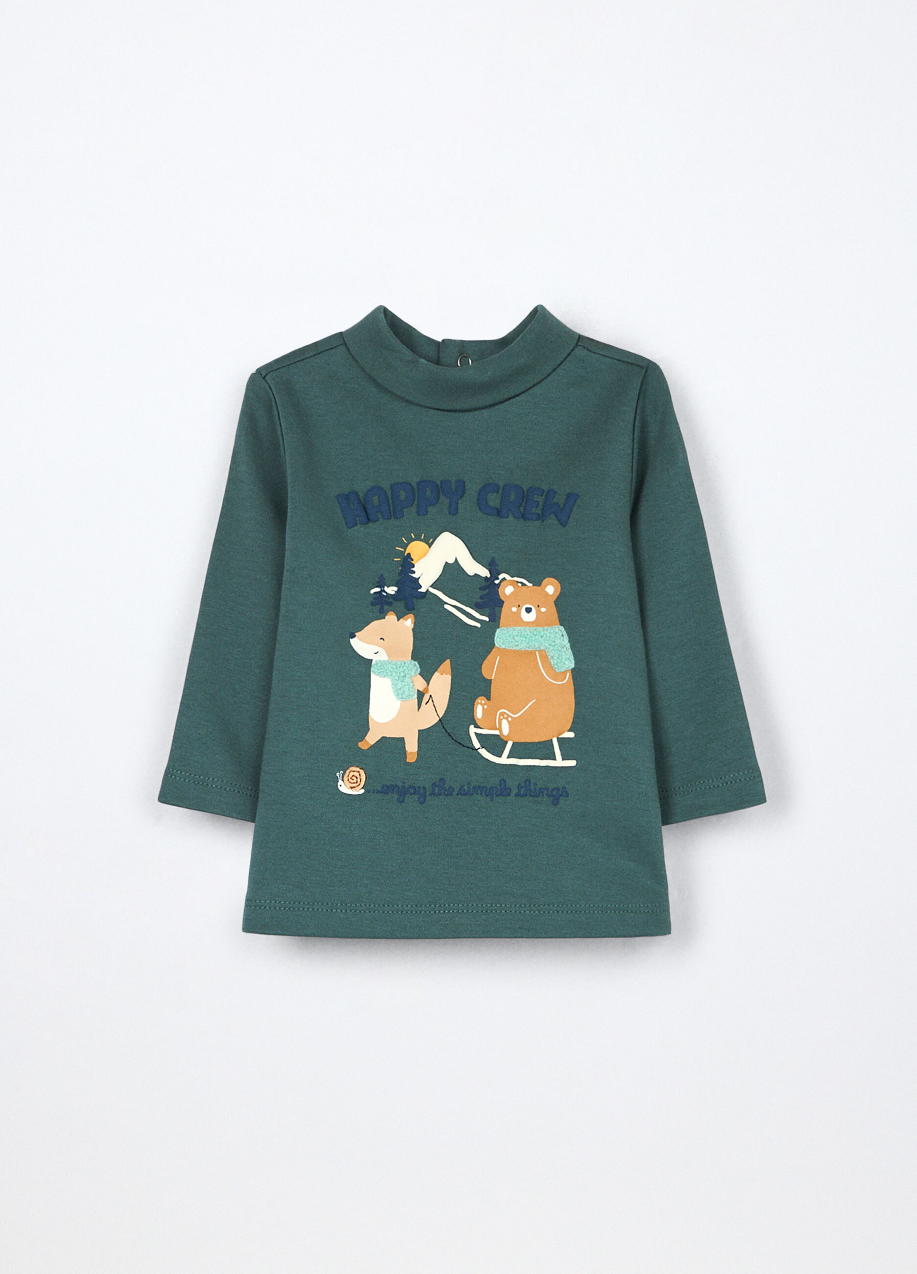 Lupetto in interlock di puro cotone neonato_0