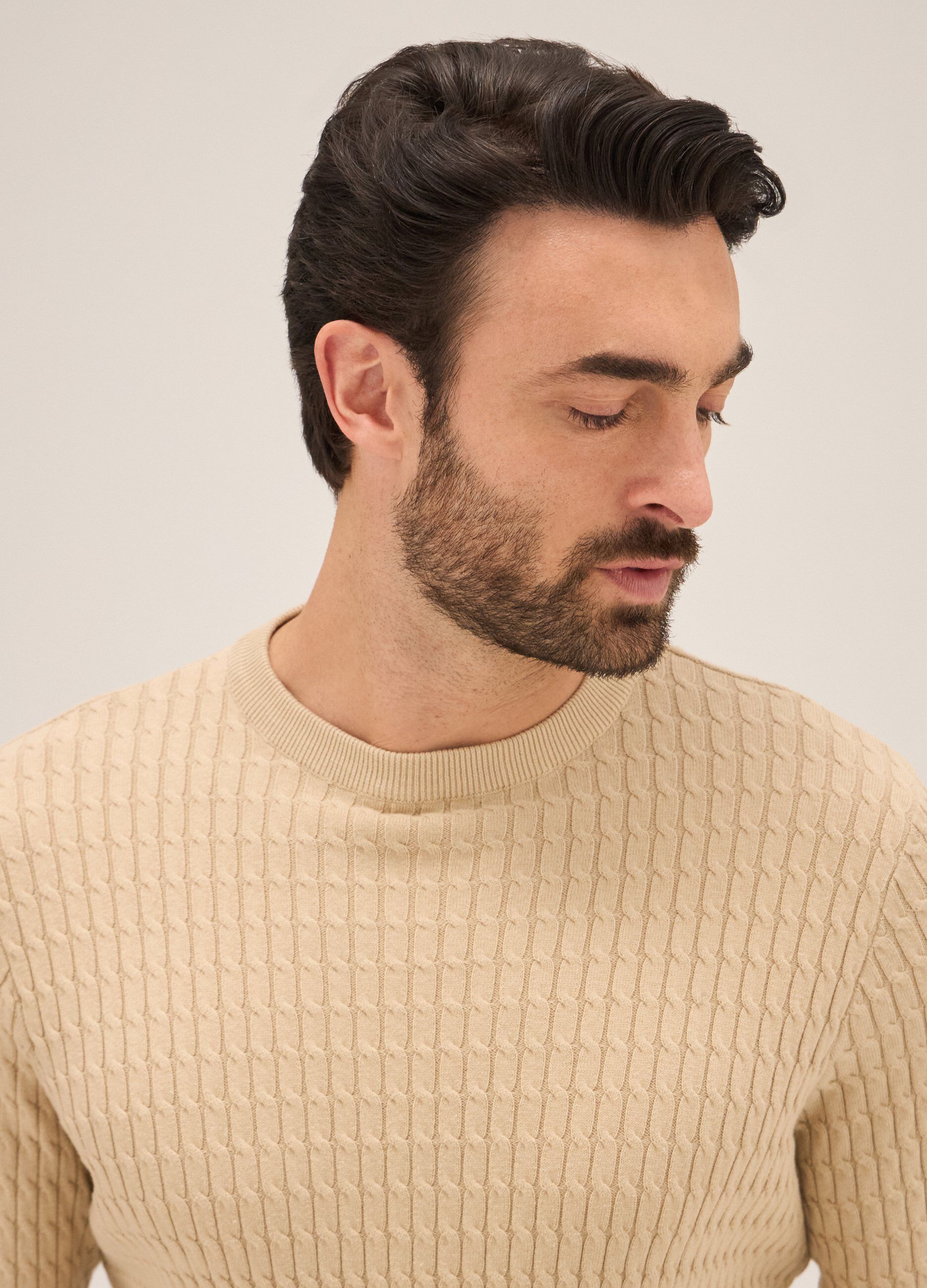 Tricot a girocollo in puro cotone Rumford uomo_2